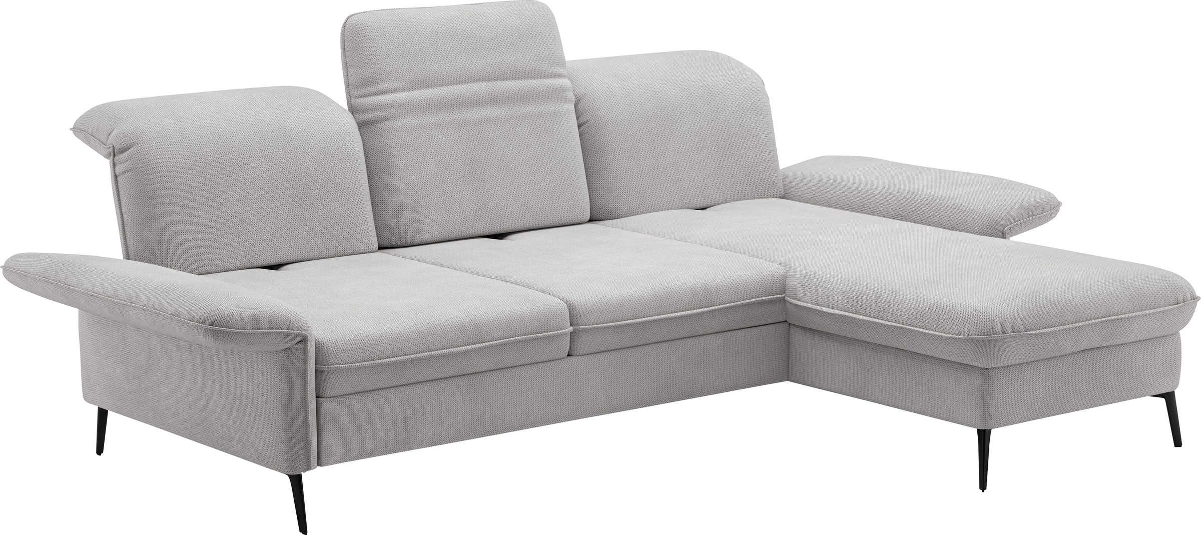 sit&more Ecksofa »Emely, inkl. Sitztiefenverstellung«, wahlweise mit Bettfunktion,Bettkasten,Kopf- & Armteilverstellung