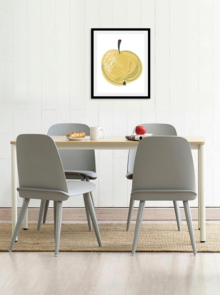 queence Bild »Grüner Apfel«, Obst-Obst Bilder-Essen-Lebensmittel-Kunst, (1 günstig online kaufen