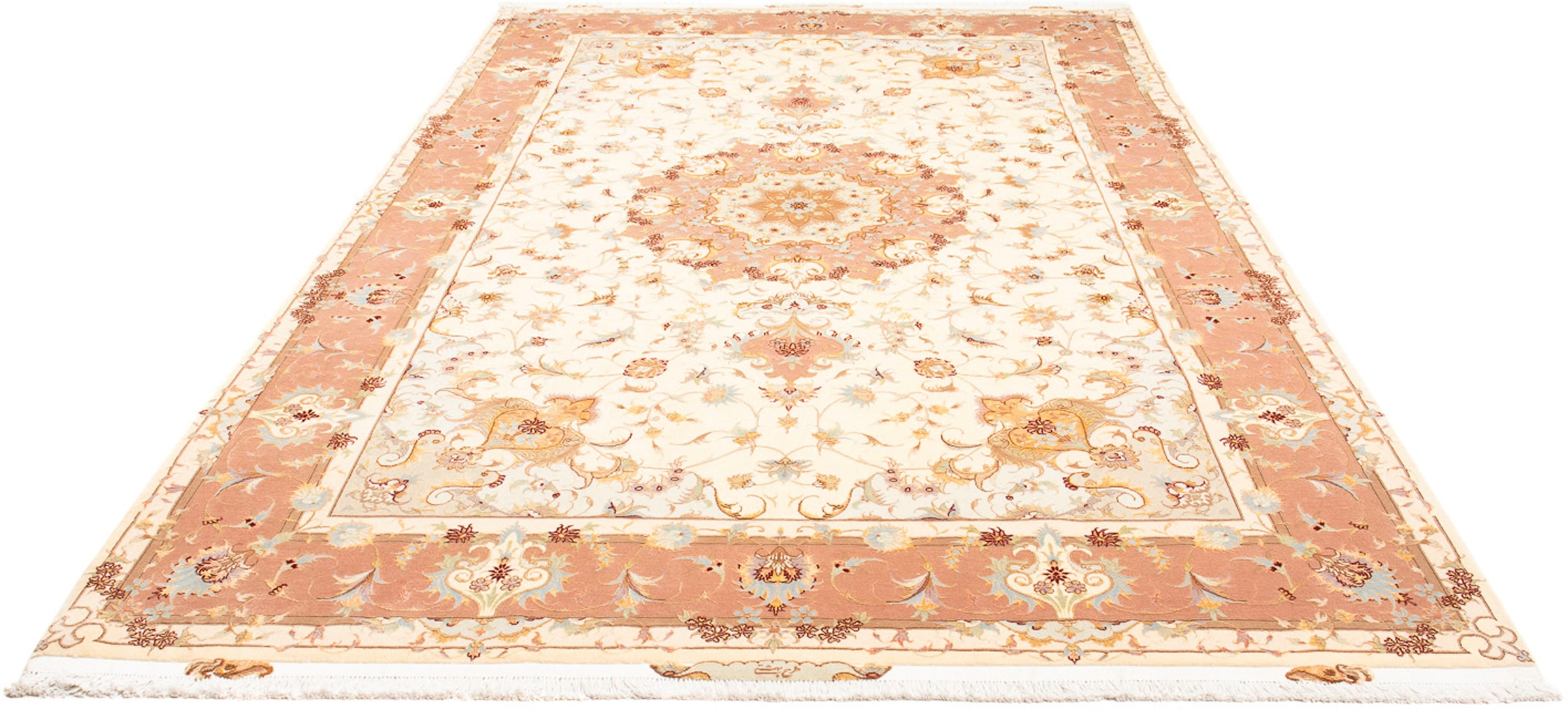 morgenland Orientteppich »Perser - Täbriz - Royal - 312 x 203 cm - beige«, günstig online kaufen