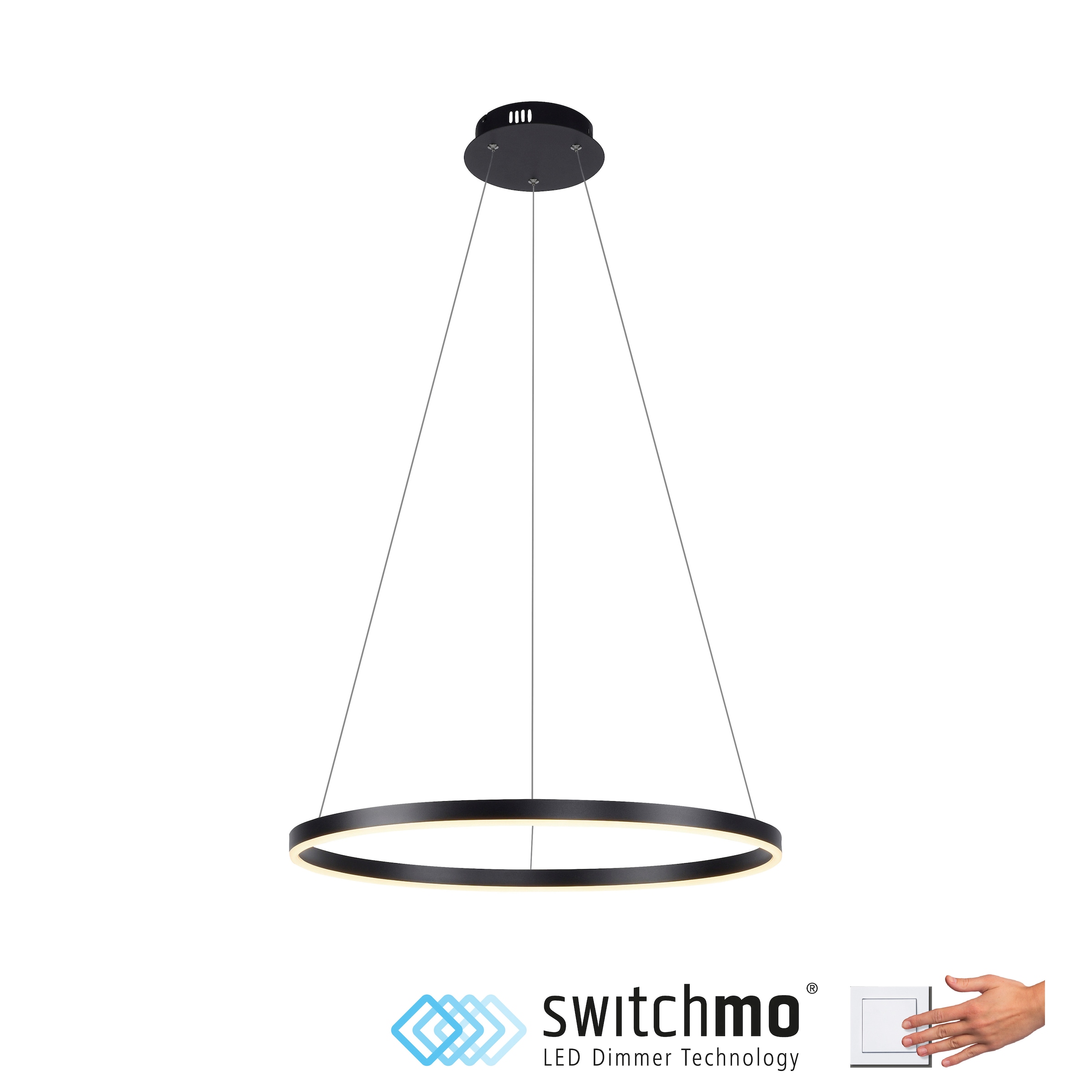 JUST LIGHT Pendelleuchte »RITUS« LED-Board 1 Stk. Warmweiß LED, dimmbar, Switchmo