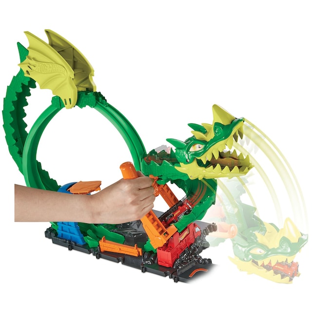 Hot Wheels Autorennbahn »City Drachen-Angriff Looping Set«, inklusive 1  Spielzeugauto online bestellen