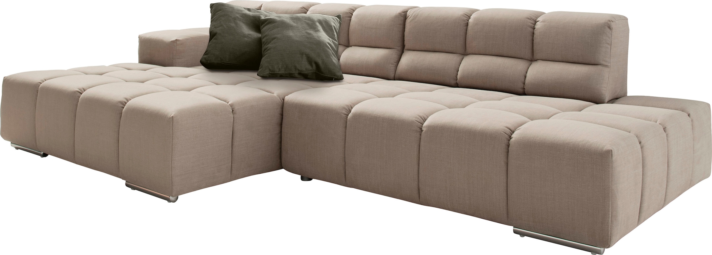 designwerk Ecksofa »Temple L-Form, tolles Designsofa«, mit Sitztiefenverste günstig online kaufen