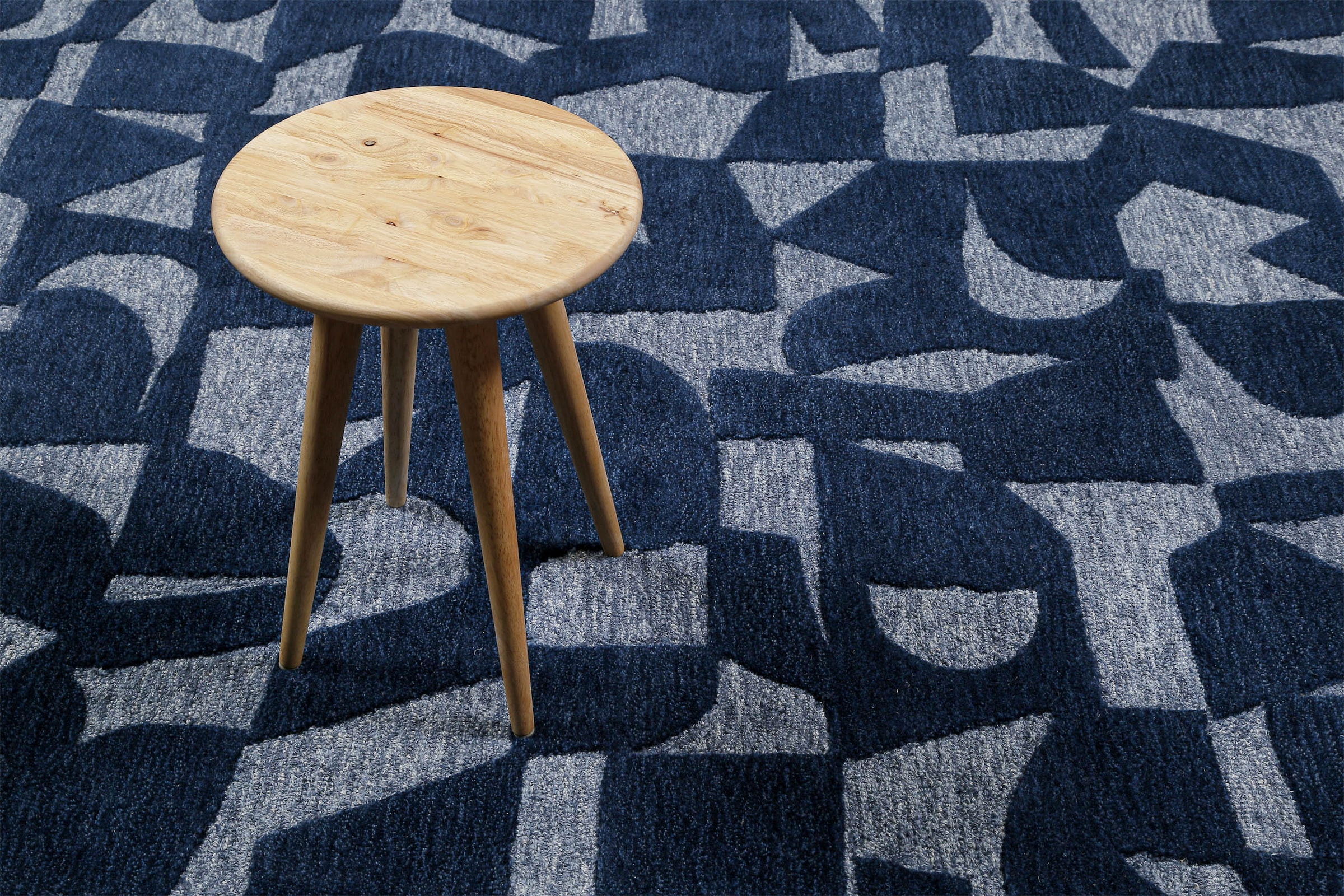 Wecon home Teppich »Ocean State«, rechteckig, 10 mm Höhe, handgefertigt, gemustert, pflegeleicht, Wolle, Wohnzimmer, Esszimmer
