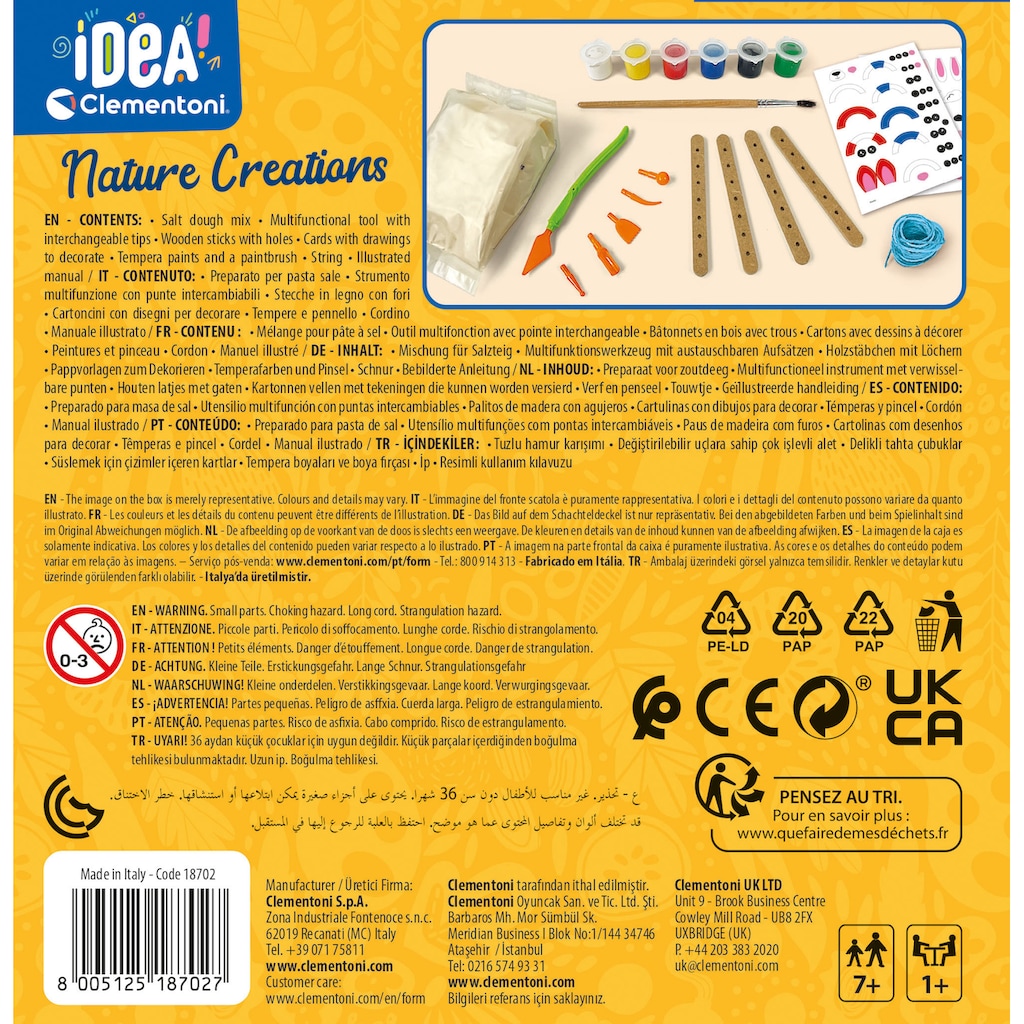 Clementoni® Kreativset »idea! Basteln mit der Natur«, Made in Europe