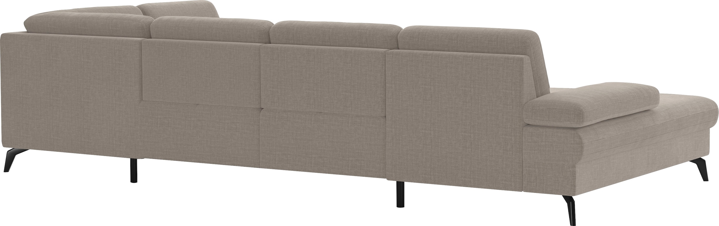 sit&more Wohnlandschaft »Morris U-Form, inkl. Sitztiefenverstellung«, wahlweise mit Armteilverstellung, Bettfunktion & Bettkasten