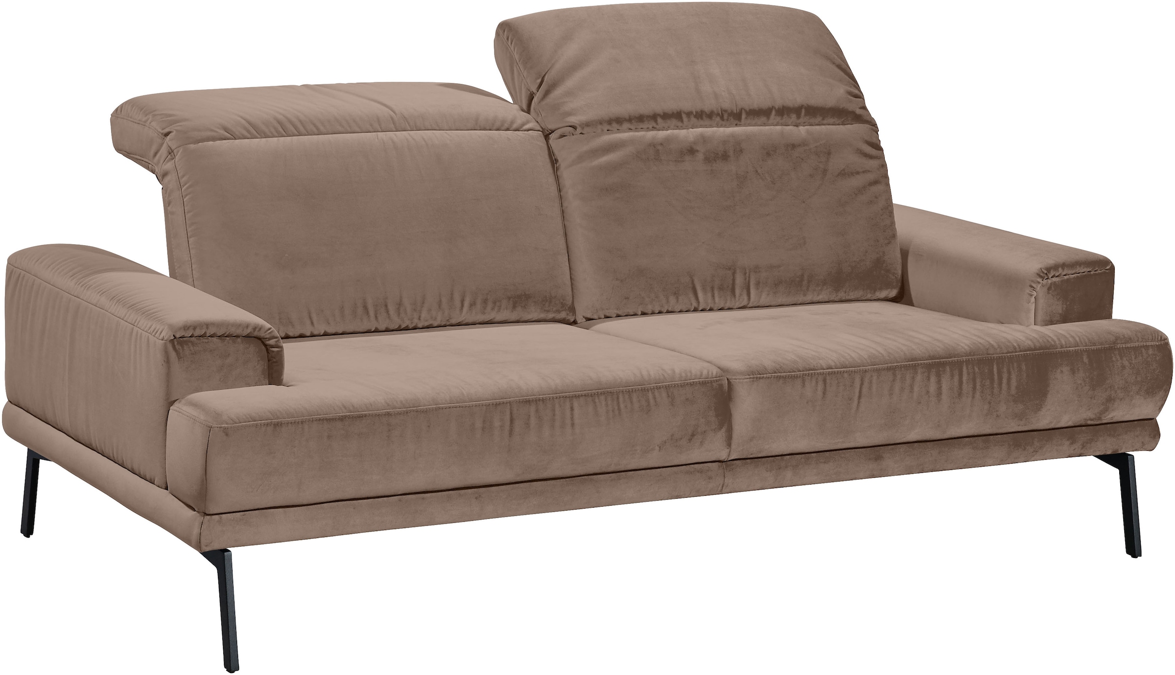 Musterring 2-Sitzer »MR 4580«, inkl. Kopf- und Sitztiefenverstellung, Fuß schwarz, B198 x T103 cm