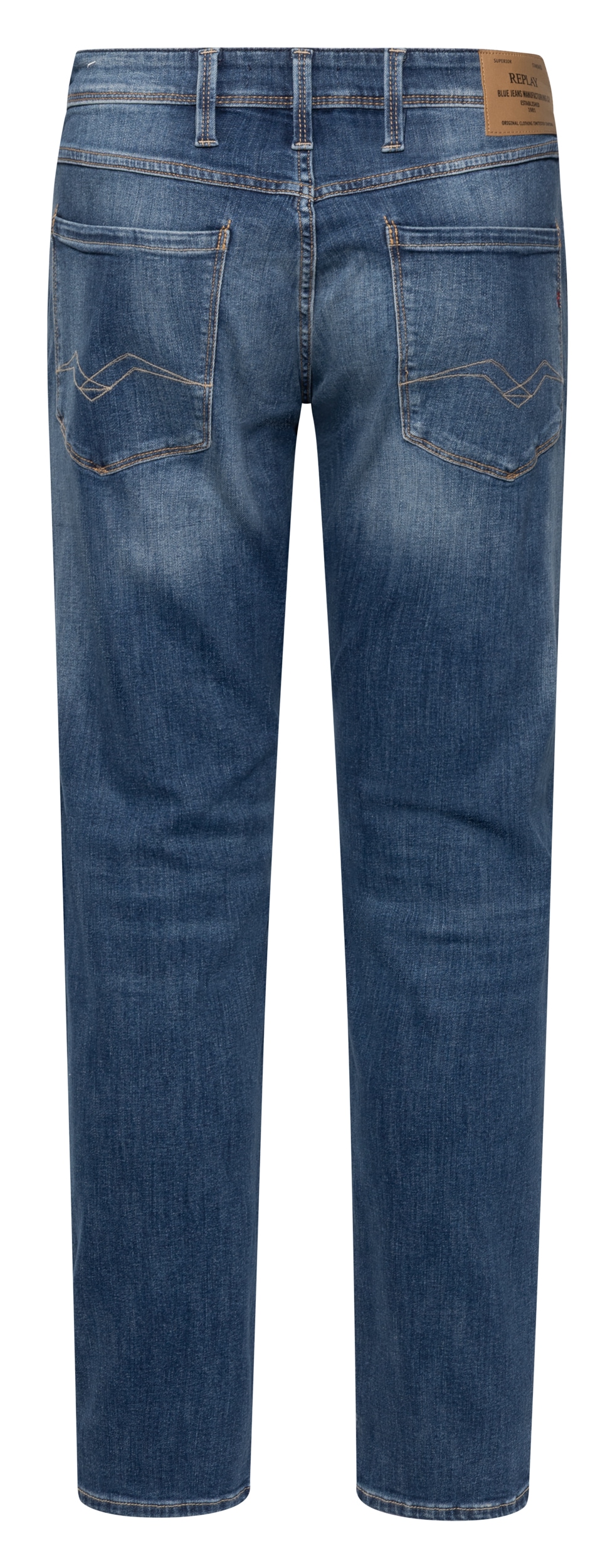 Replay Slim-fit-Jeans »ANBASS« mit regulärer Leibhöhe, Baumwollmix