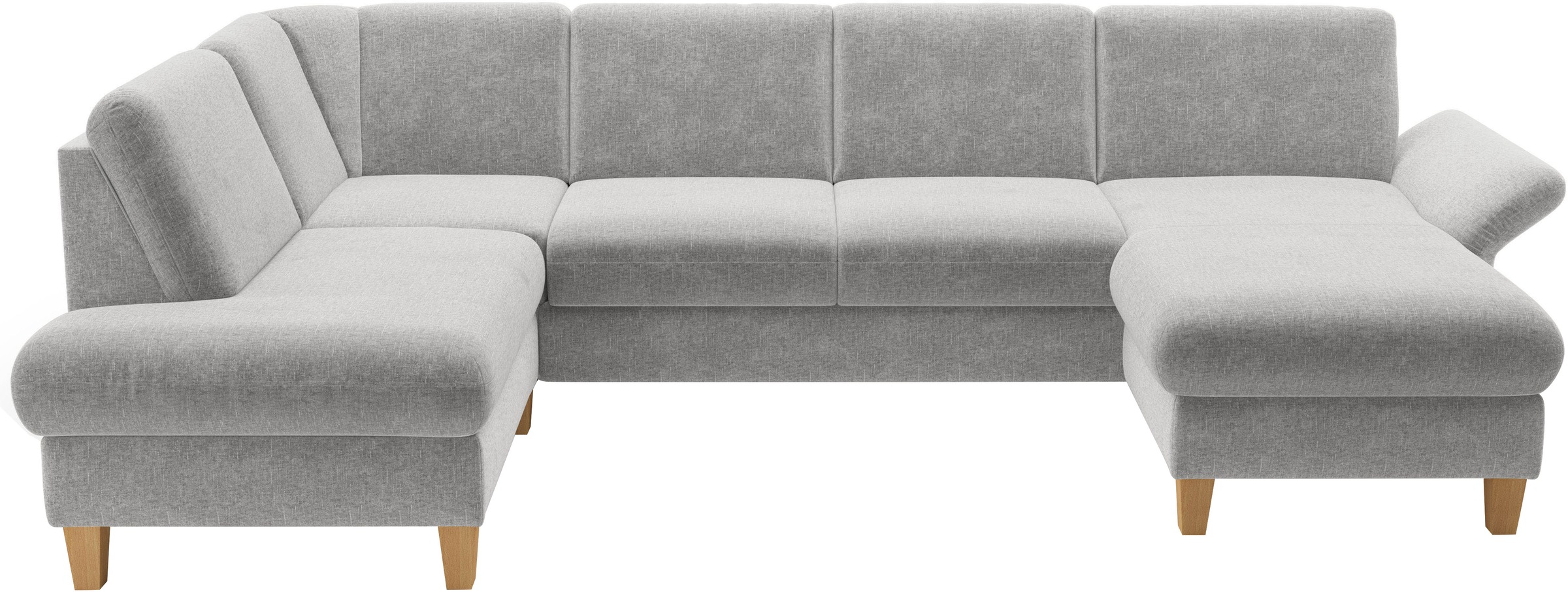 Home affaire Wohnlandschaft "Rochelle, U-Form", optional mit Armteilverstel günstig online kaufen