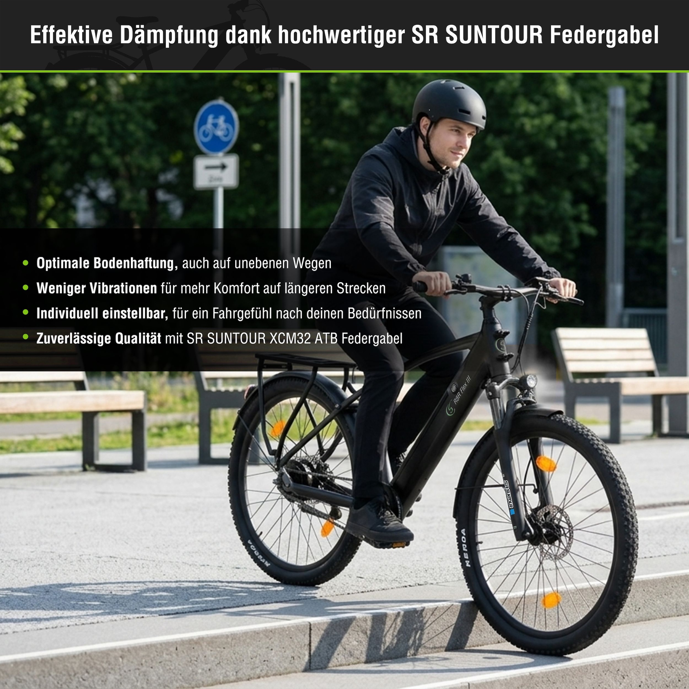 SachsenRad »R8R Flex III mit Riemenantrieb« Shimano ohne Schaltung Heckmotor 250 W