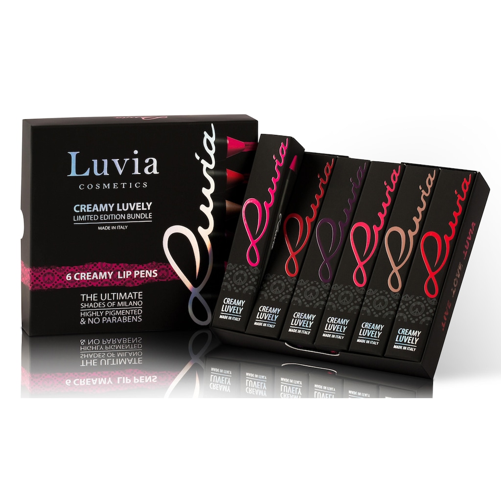 Luvia Cosmetics Lippenstift-Set »Creamy Luvely«, (6 tlg.)