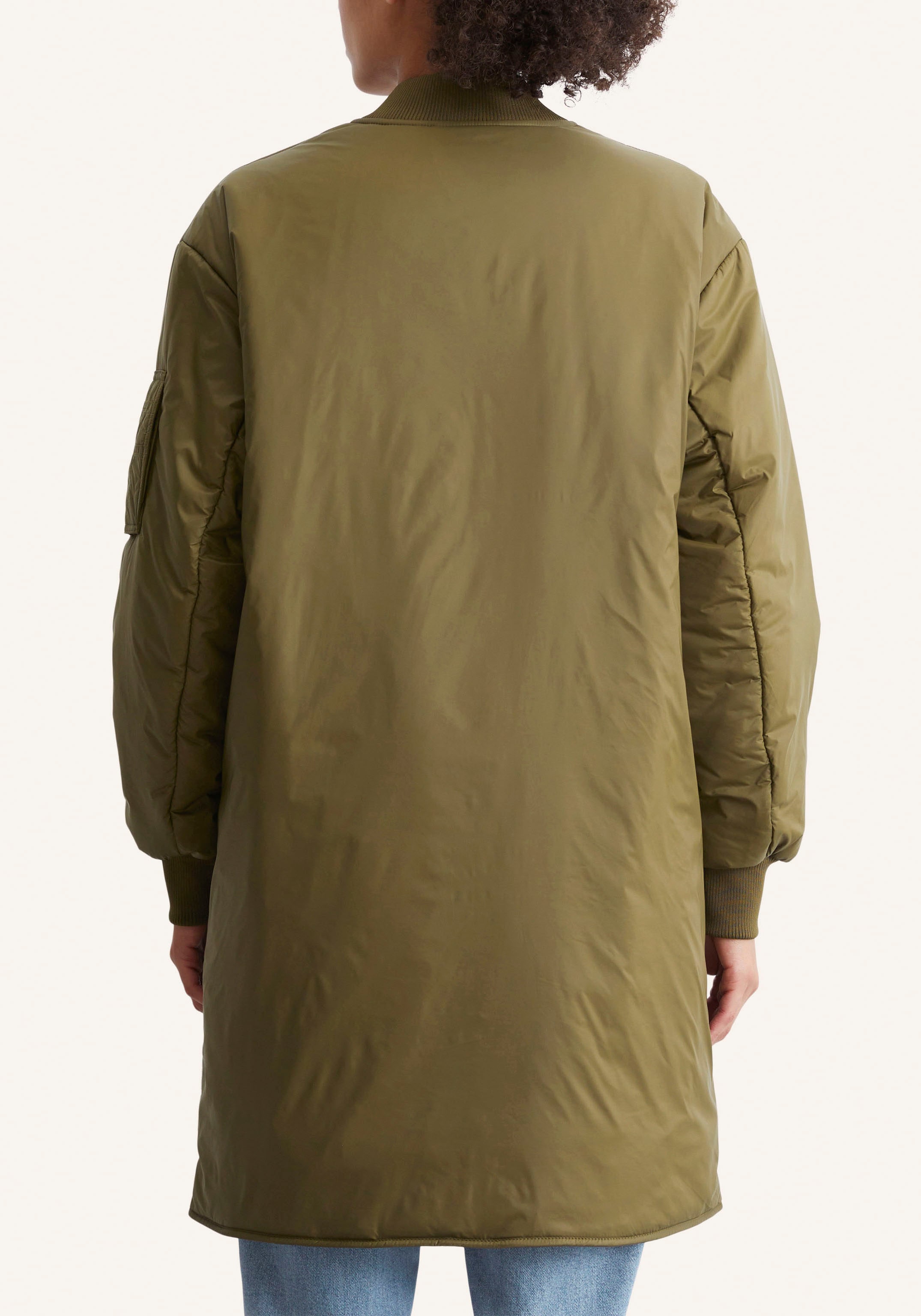Marc O'Polo DENIM Kurzmantel, im Long-Bomber-Look