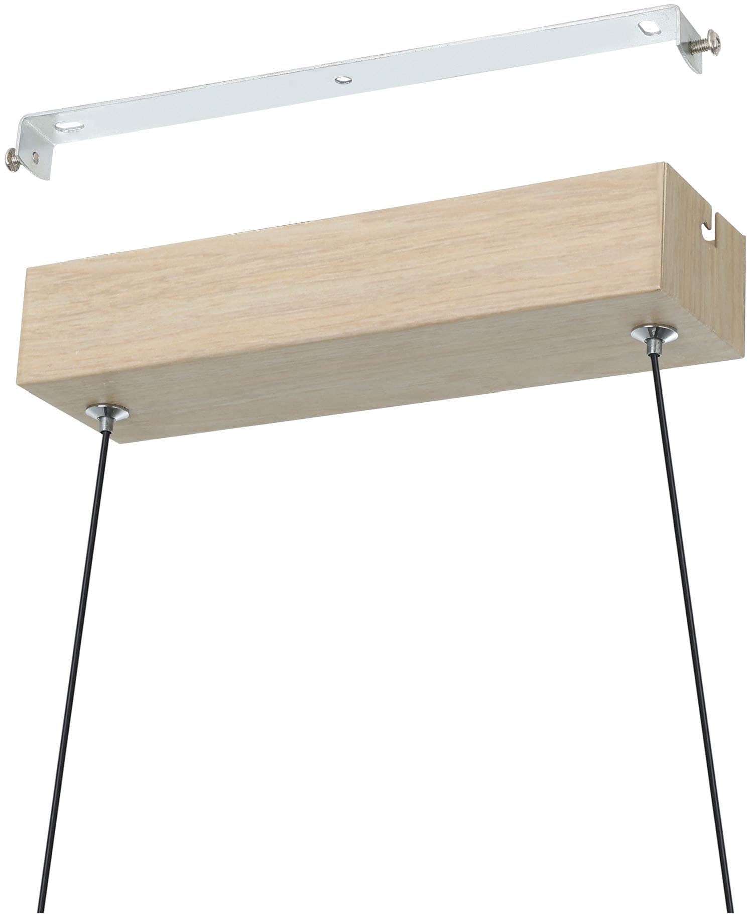 EGLO Hängeleuchte »LASANA 4 Pendellampe - Stahl, Alu - LED - 35W - IP20« LED-Modul 1 Stk. Warmweiß Hängelampe, Deckenlampe, Wohnzimmer, Esszimmer, L90 x B6 x H120 cm