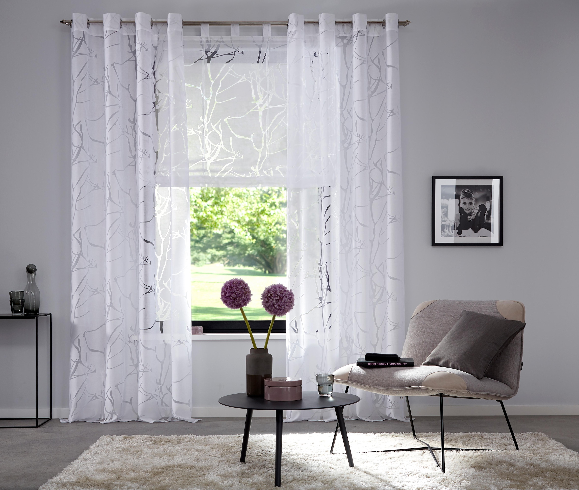 Ausbrenner, Polyester home (1 St.), jetzt %Sale my »Anna«, im Gardine Halbtransparent,