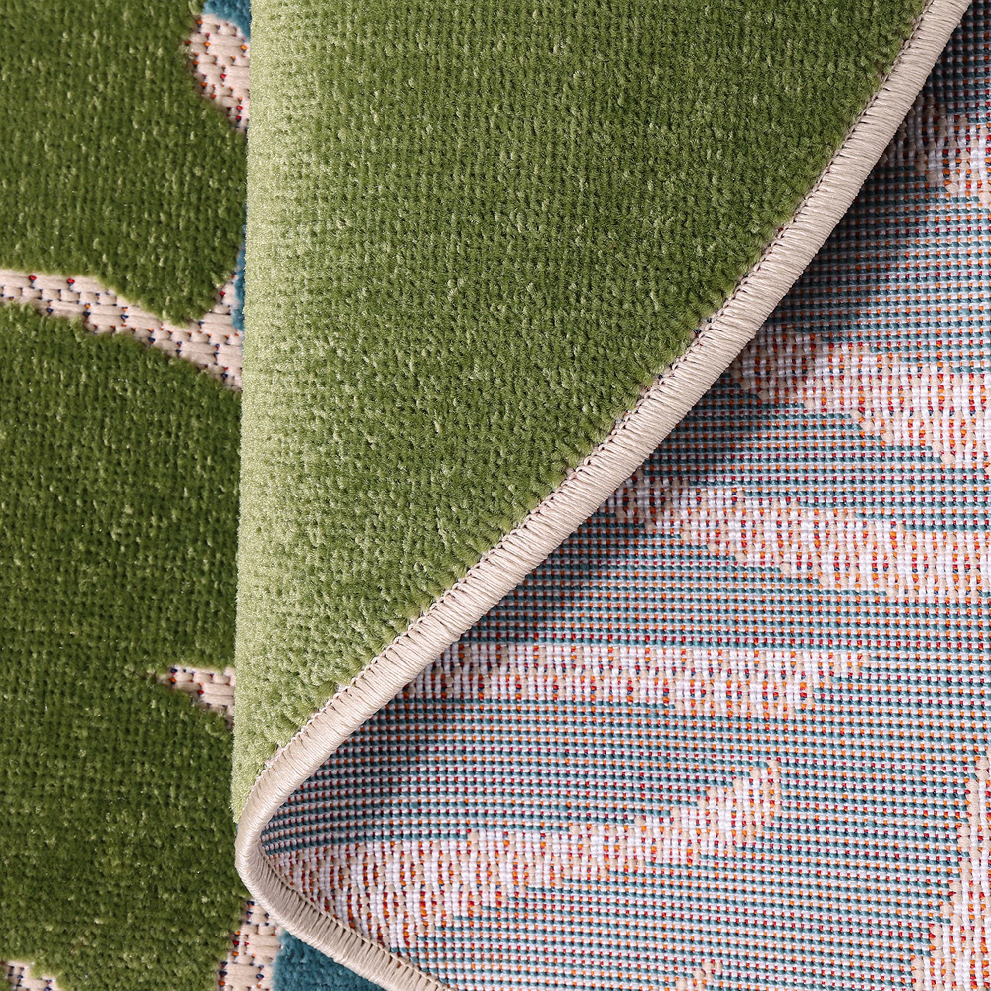 Sanat Teppich »Floral Outdoor«, rund, 6 mm Höhe, In- und Outdoor geeignet, florales Design, Balkon, Terasse