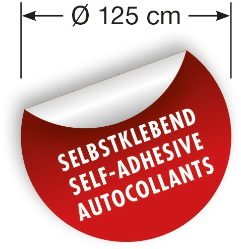 Komar Wandtattoo »selbstklebendes Vlies - Mickey Oh Boy - Größe 125 x 125 cm«, (1 St.), rund und selbstklebend
