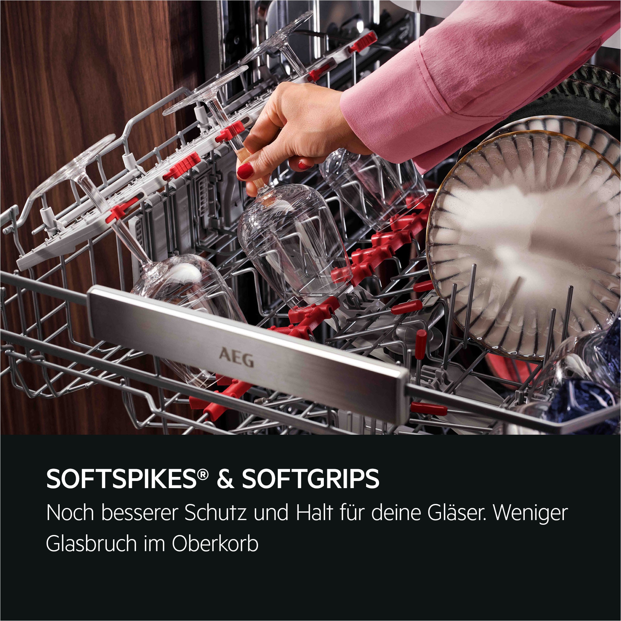 AEG vollintegrierbarer Geschirrspüler »GI9200X2TC« 8,4 l 14 tlg. Maßgedecke Leise Spülmaschine 38 dB kraftvoll gegen Eingebranntes EEK A-10 %