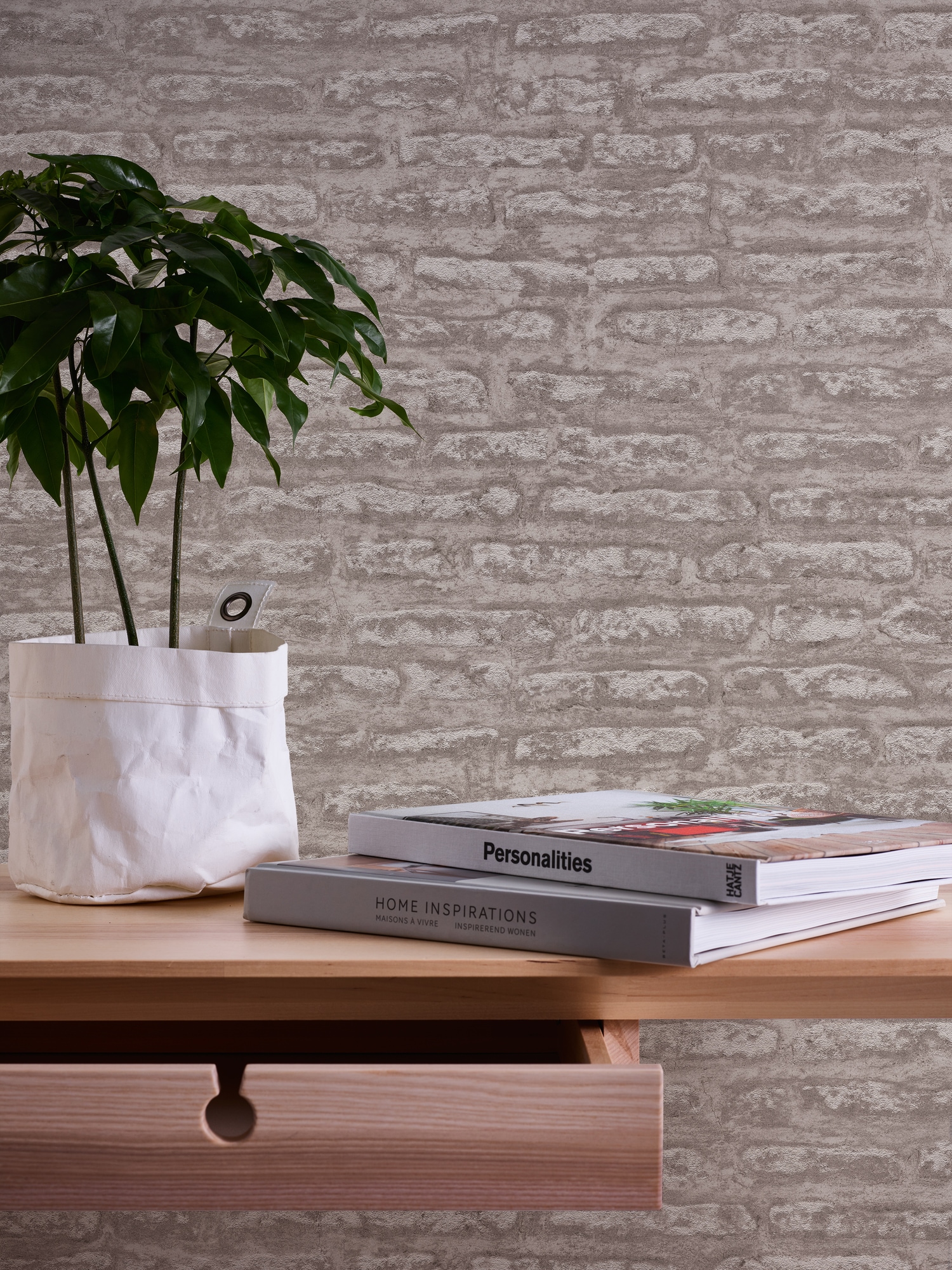 A.S. Création Vliestapete »Attractive 2 Tapete Steinwand«, matt-gemustert-neutral, Steinoptik steintapete steinoptik steinwand Hellbraun Tapeten Design
