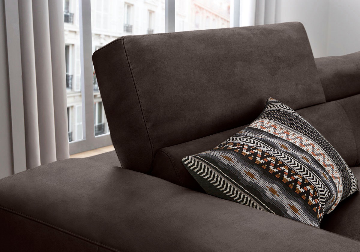 W.SCHILLIG Ecksofa »piedroo, Designsofa mit tollem Sitzkomfort, L-Form«, Kopfteilverstellung, wahlweise mit Sitztiefenverstellung, Breite 303cm