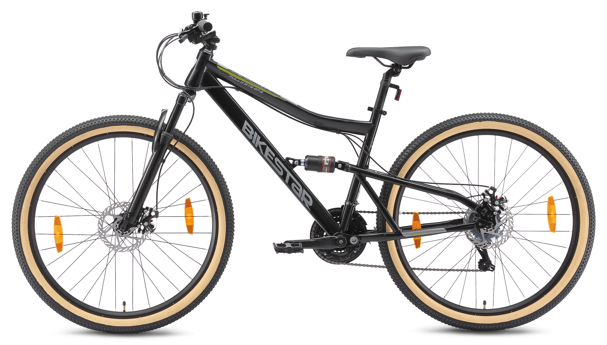 Bikestar Mountainbike 21 Gang Shimano RD-TY300 Schaltwerk Kettenschaltung für Damen und Herren, Kettenschaltung