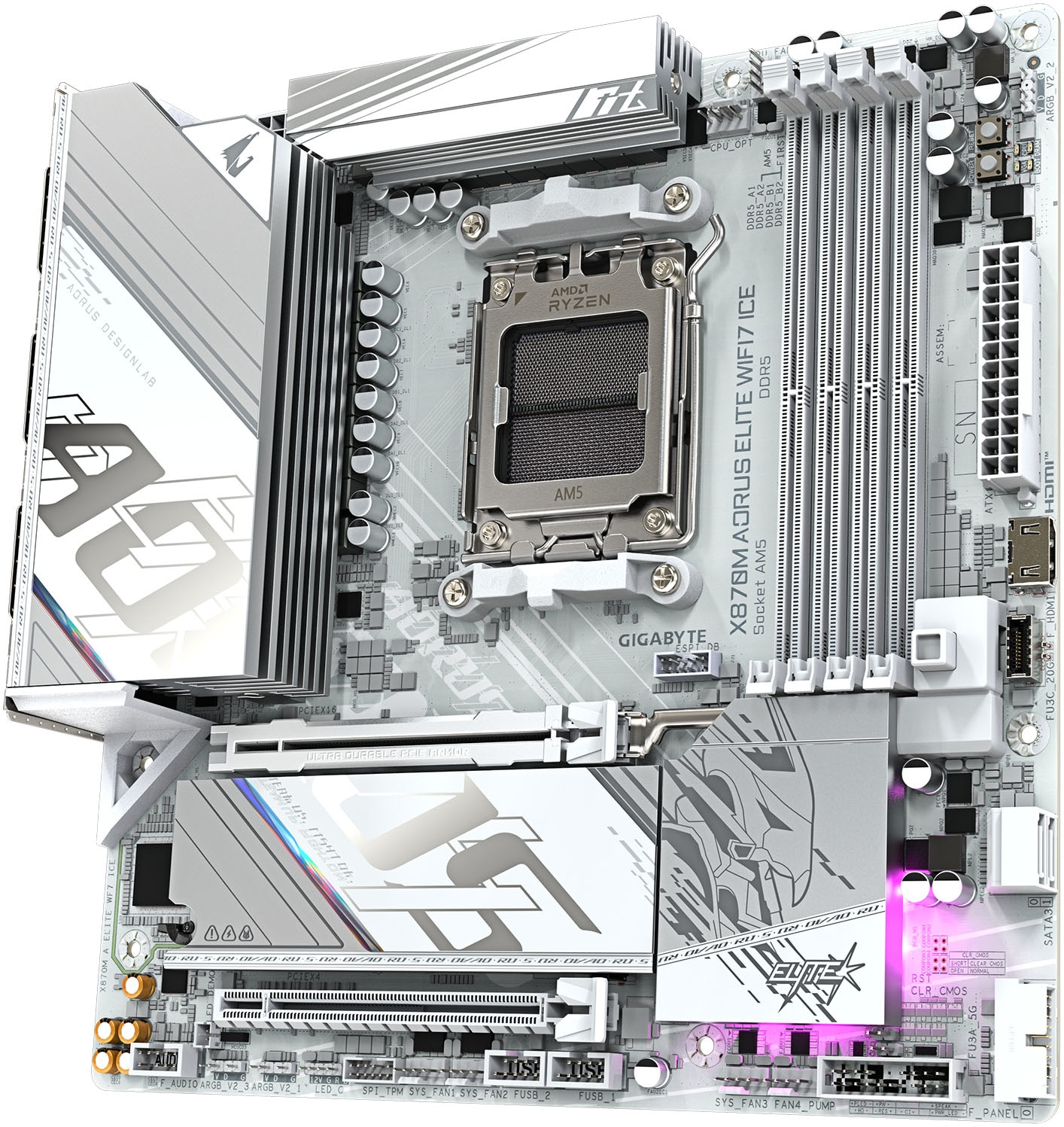 Gigabyte Mainboard »X870M AORUS ELITE WIFI7 ICE«