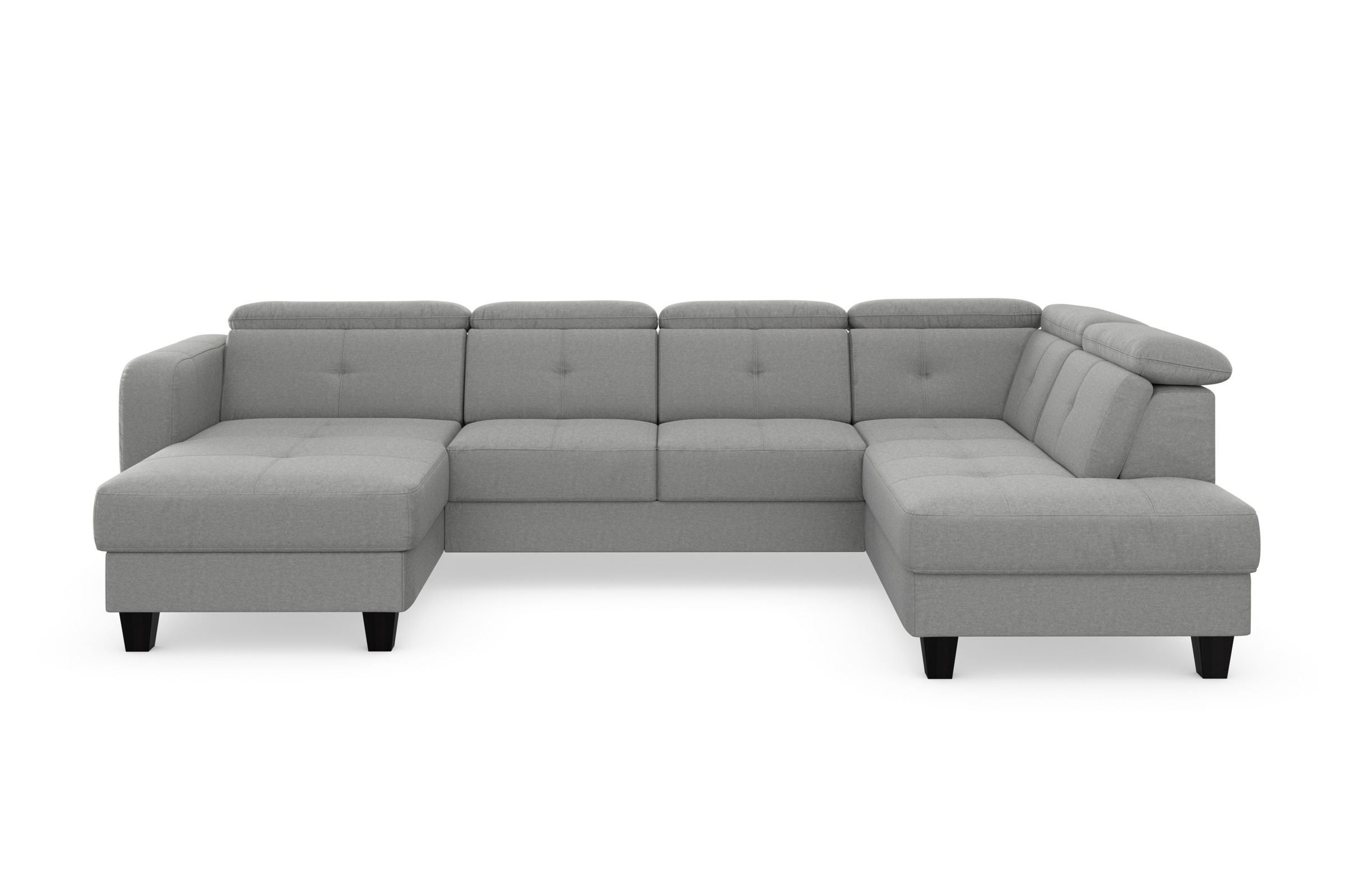 sit&more Wohnlandschaft »Belluci U-Form«, Kopfteilverstellung und Federkern, wahlweise mit Bettfunktion