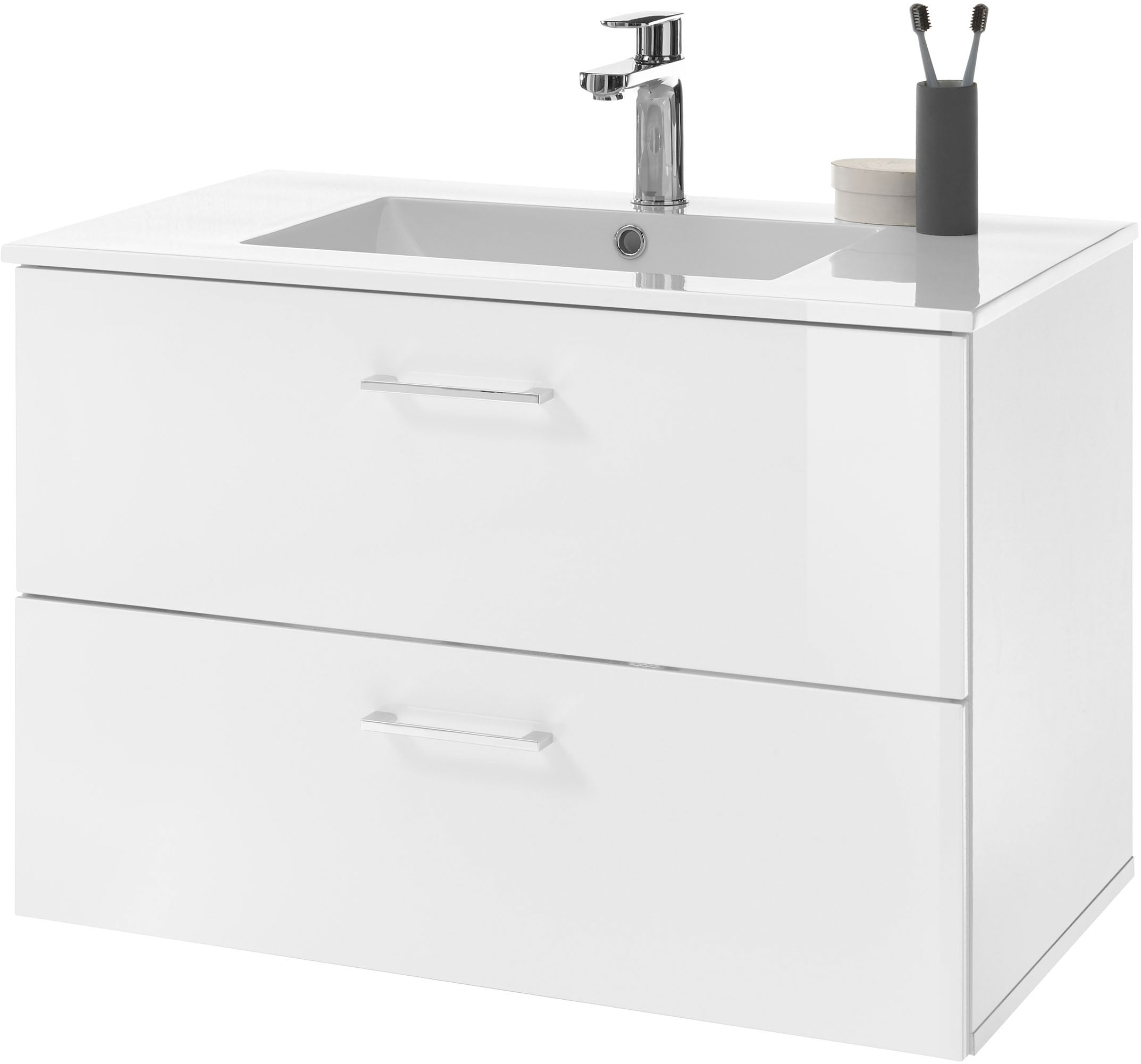 BASIC by Balculina Waschtisch »Best80« Set, 2 Stk. tlg. Breite 81 cm,mit Wa günstig online kaufen