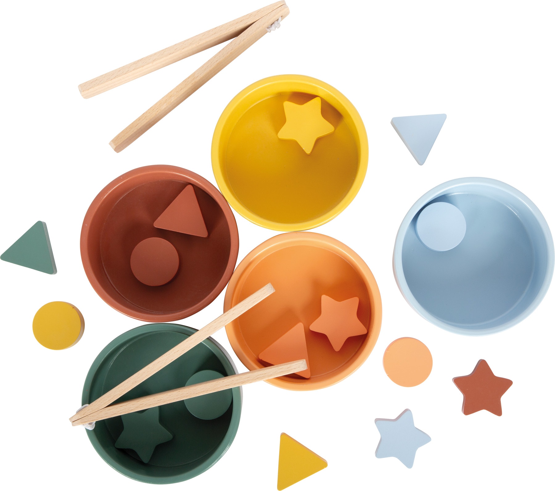 Small Foot Steckspielzeug »Sortierspiel Montessori mit Zange«
