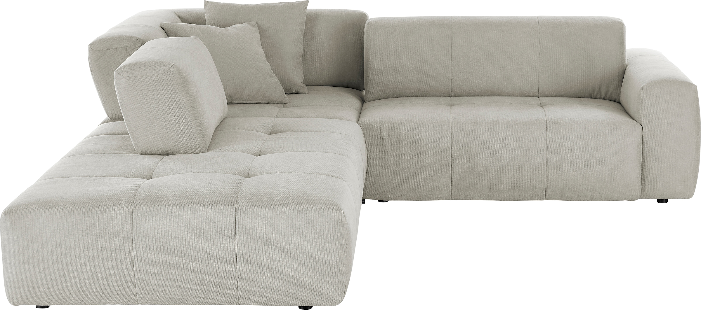 3C Candy Ecksofa »Yoshy Komfortsofa, bequem und modern, hochwertige Verarbeitungsdetails« Zwei verschiedene Sitztiefen durch verstellbare Rückenlehne, L-Form