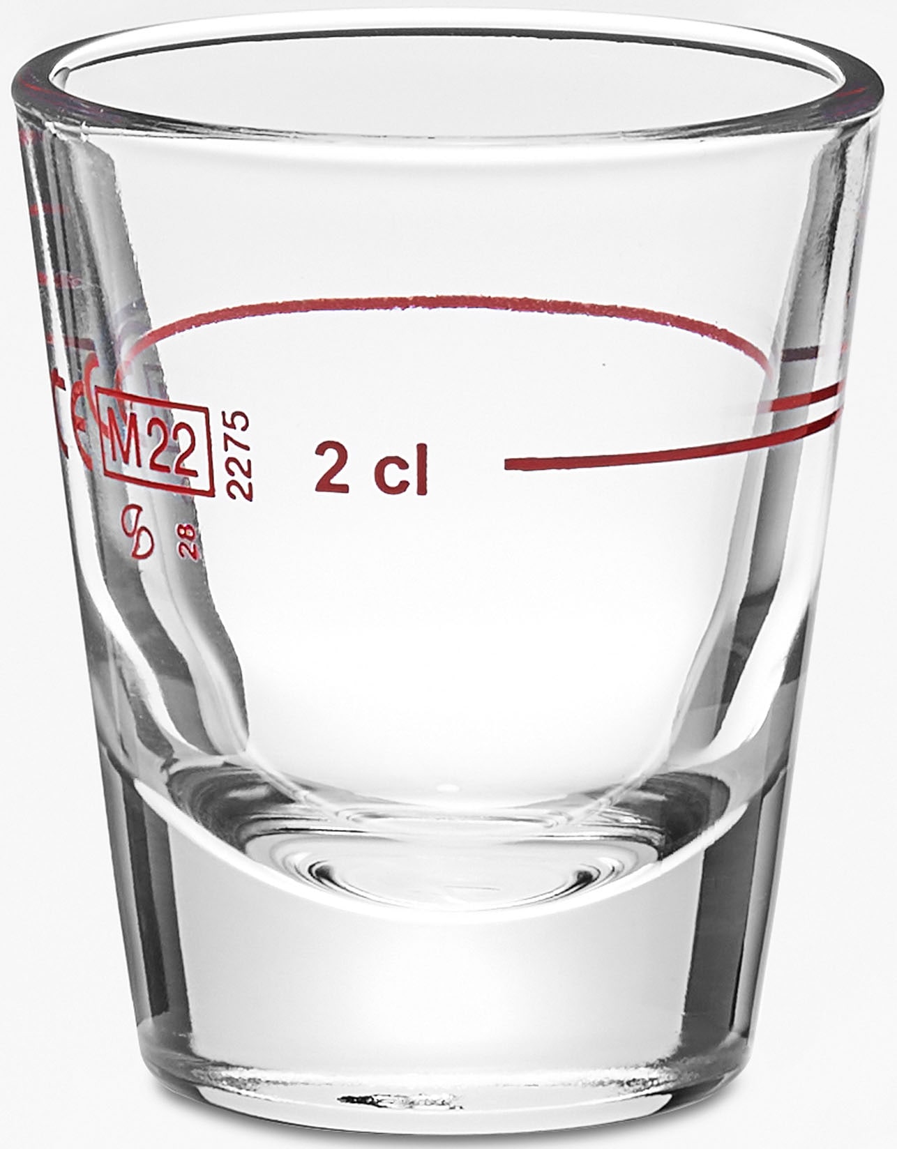 van Well Schnapsglas »Stamper Optimal 2cl Rotring geeicht, 24 Stück« geeicht, Rotring