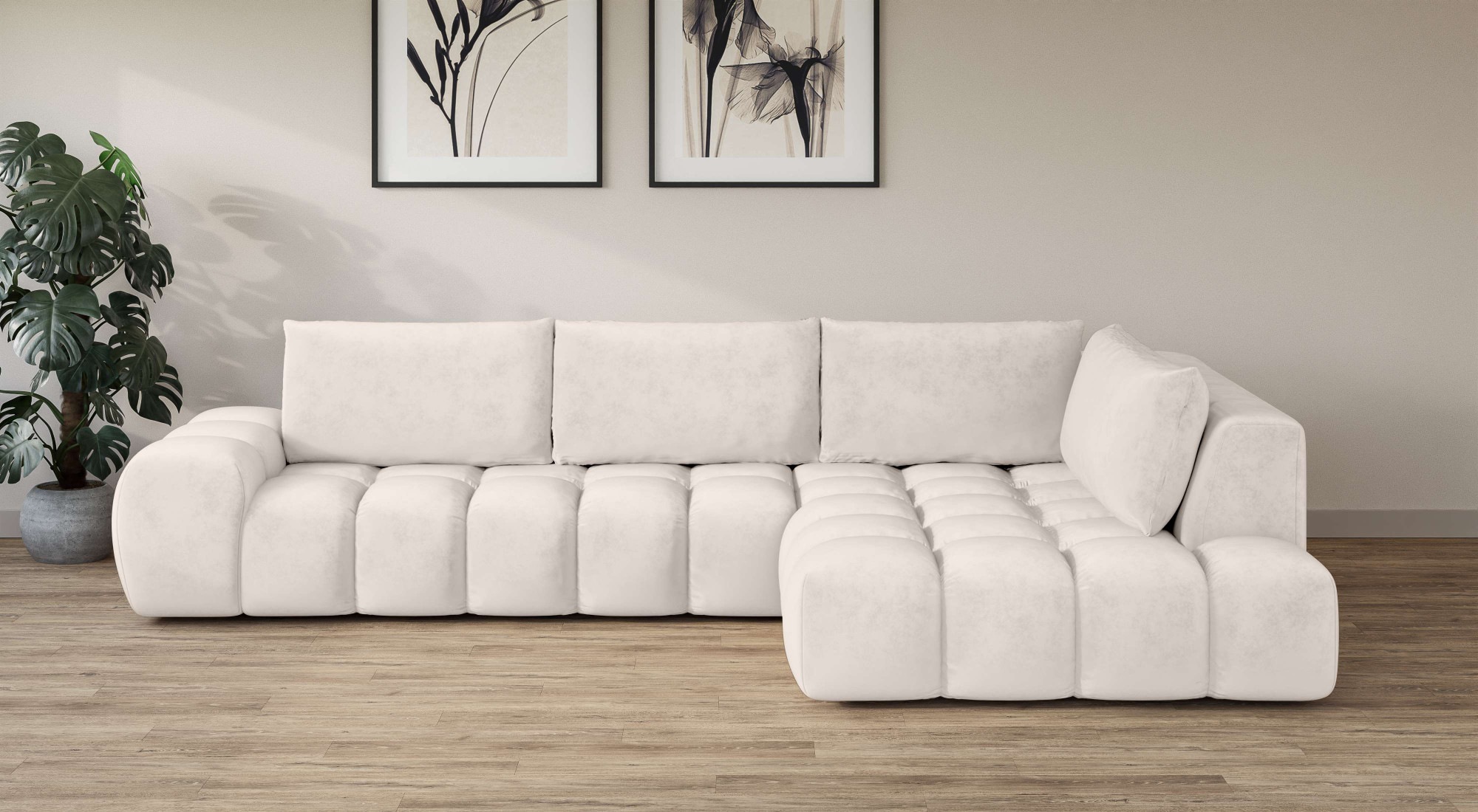 INOSIGN Ecksofa »AZITA klein, L-Form, elegant und bequem Designsofa«, lose günstig online kaufen