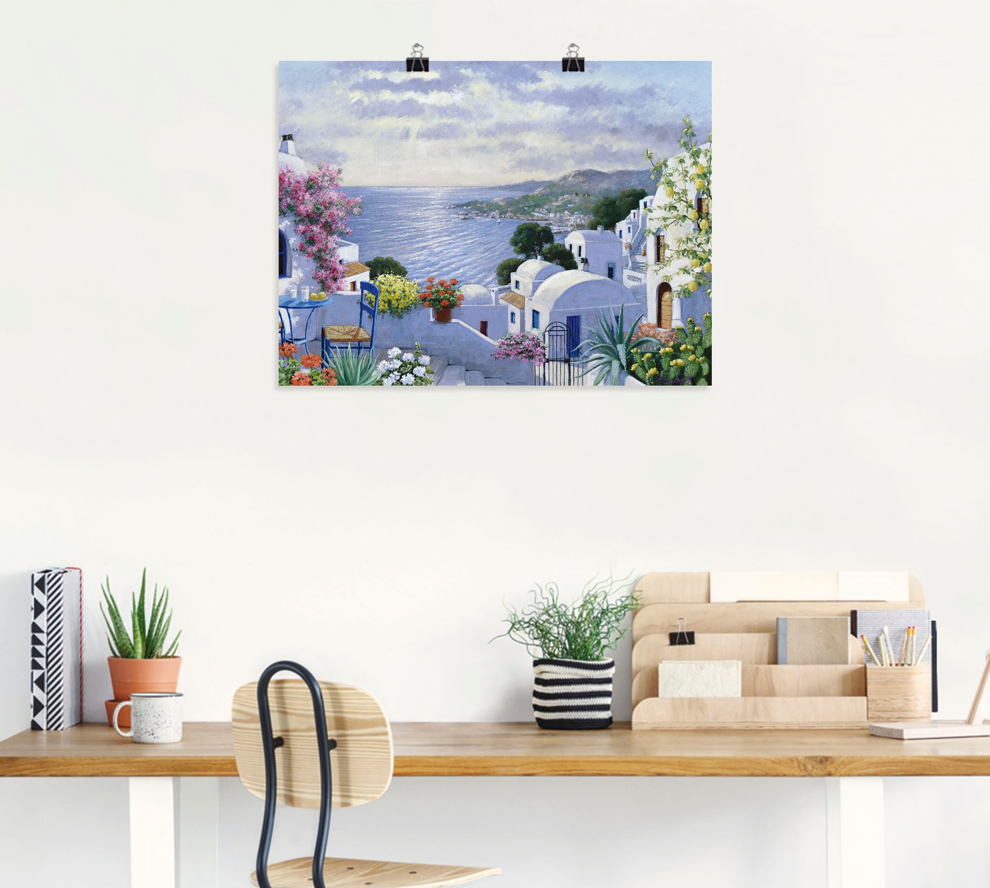 Artland Wandbild »Funkelndes Griechenland« Gewässer 1 Stk. tlg. als Leinwandbild, Poster in verschied. Größen