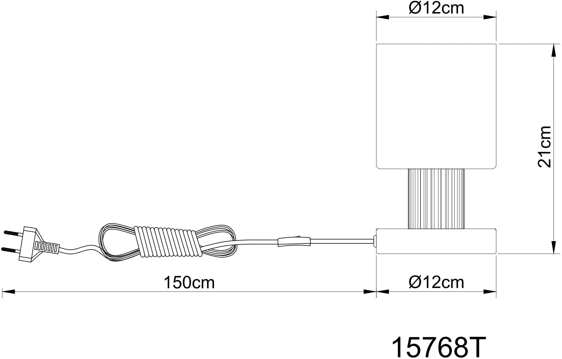 GLOBO LIGHTING Tischleuchte »ALEIDIS« E27 1 Stk. Tischlampe Nachttischlampe Deko-Tischleuchte Schlafzimmer