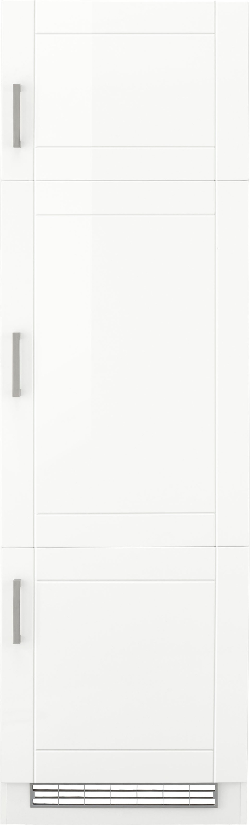 KOCHSTATION Kühlumbauschrank »KS-Tinnum«, 60 cm breit, 200 cm hoch, Metallgriffe, mit Nischenmaß 88 cm