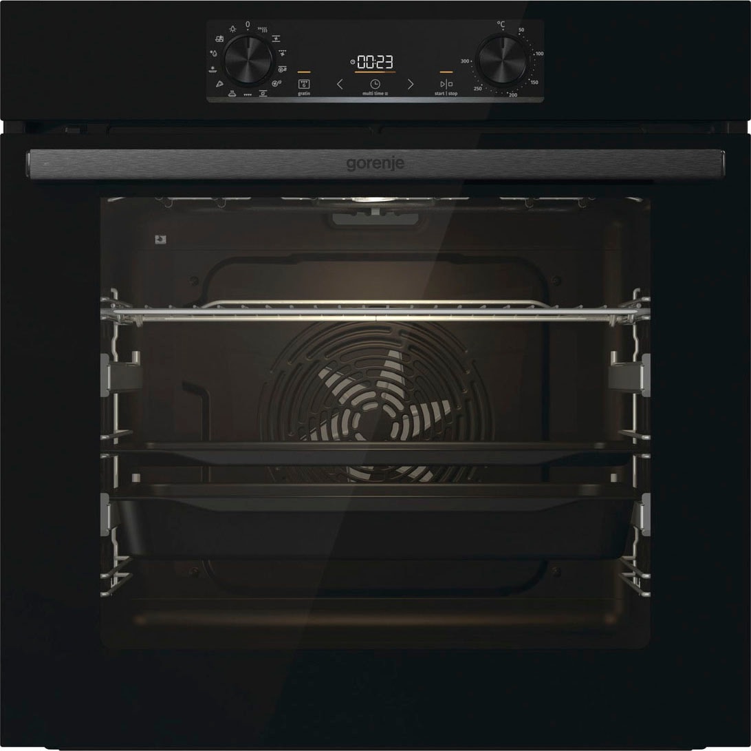 GORENJE Backofen  »BPS6737E09BGOT«, mit 2-fach-Teleskopauszug, Pyrolyse-Selbstreinigung, ExtraSteam, AirFry-Funktion