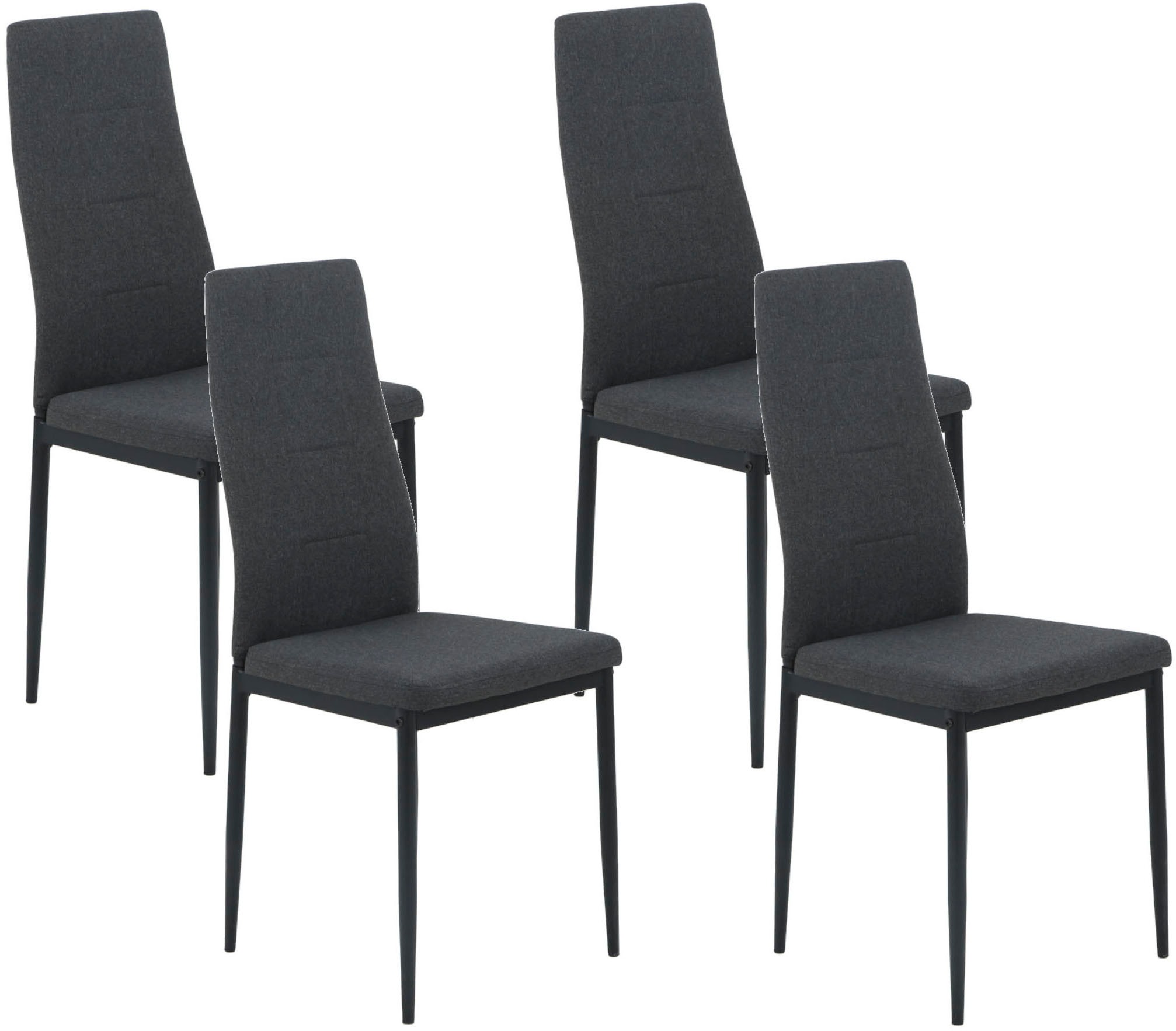 HELA 4-Fußstuhl »SVENNI«, (Set), 4 St., Webstoff, 4-Fuß,Rundrohrgestell,Web günstig online kaufen