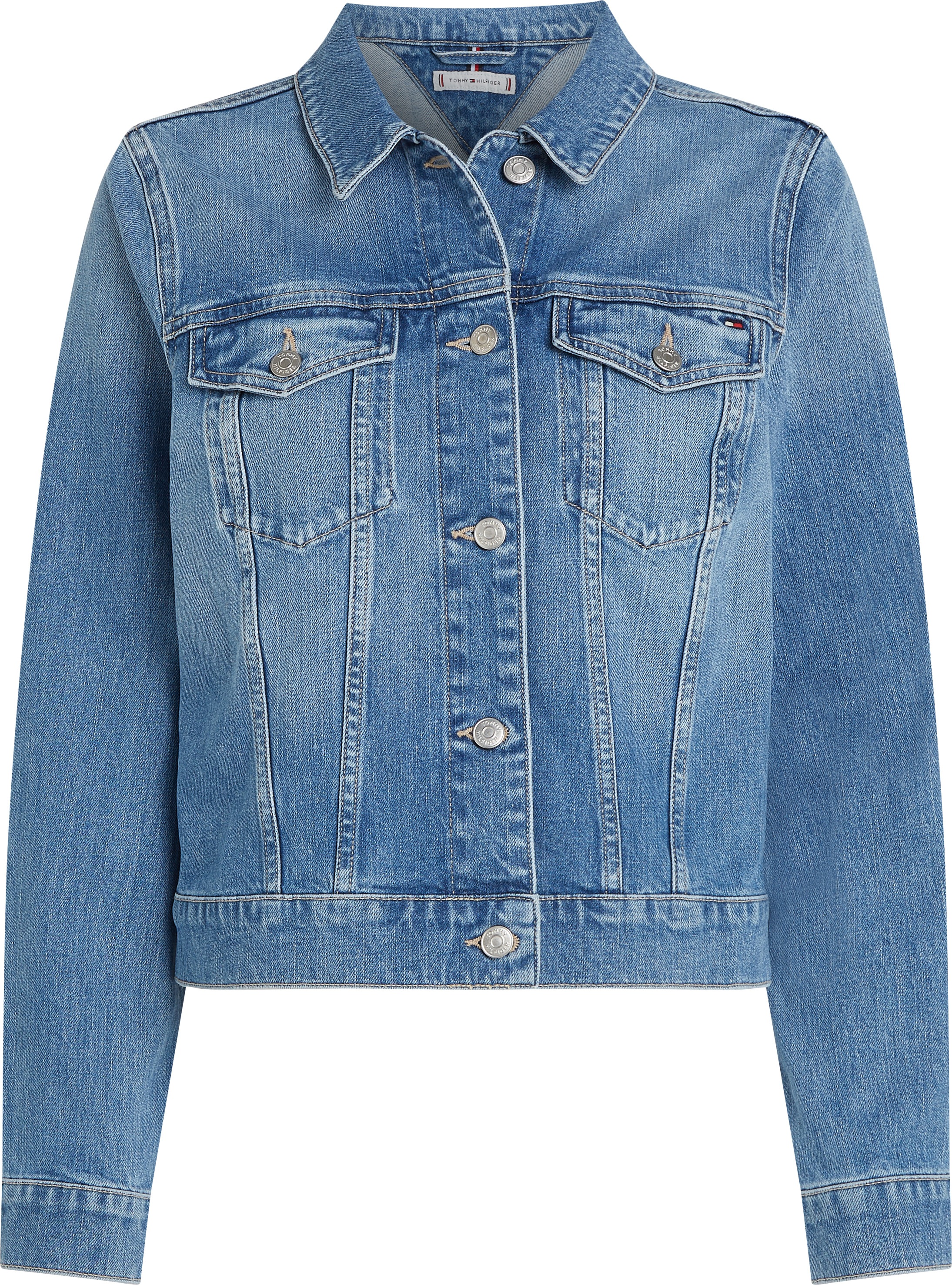 Tommy Hilfiger Jeansjacke »DNM SLIM JACKET UMA«, in blauer Waschung