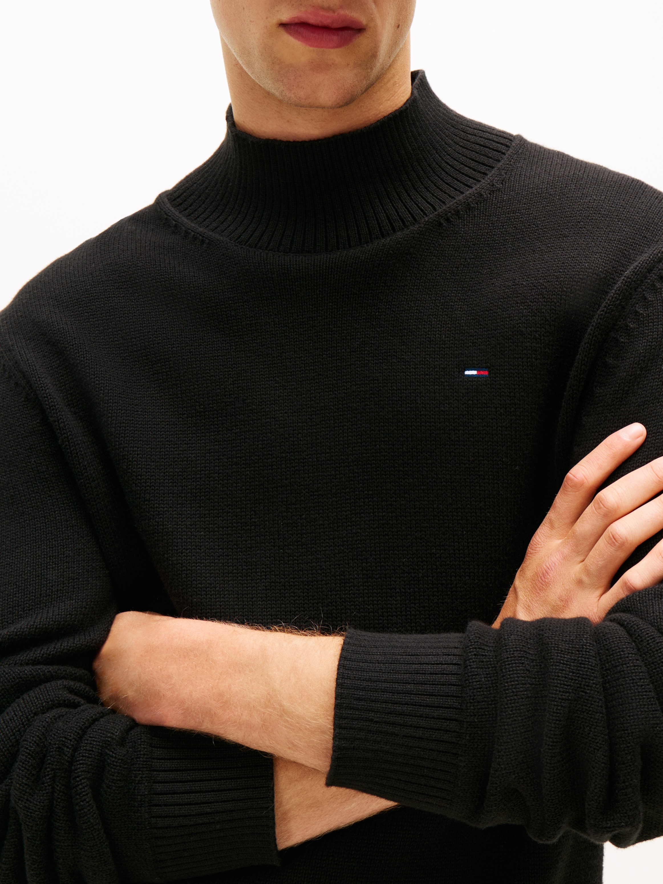Tommy Jeans Rollkragenpullover »TJM SLIM FIT ROLL NECK«, mit Mock Neck, Strickpullover