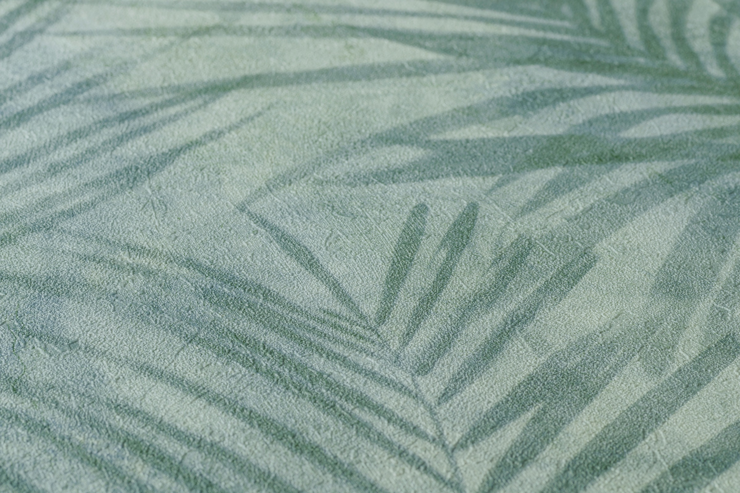 A.S. Création Vliestapete »Neue Bude 2.0 Tropical Concret mit Palmenblättern«, floral-botanisch-Wald, Dschungeltapete Tapete Palmen Tapeten Wohnzimmer Schlafzimmer Küche
