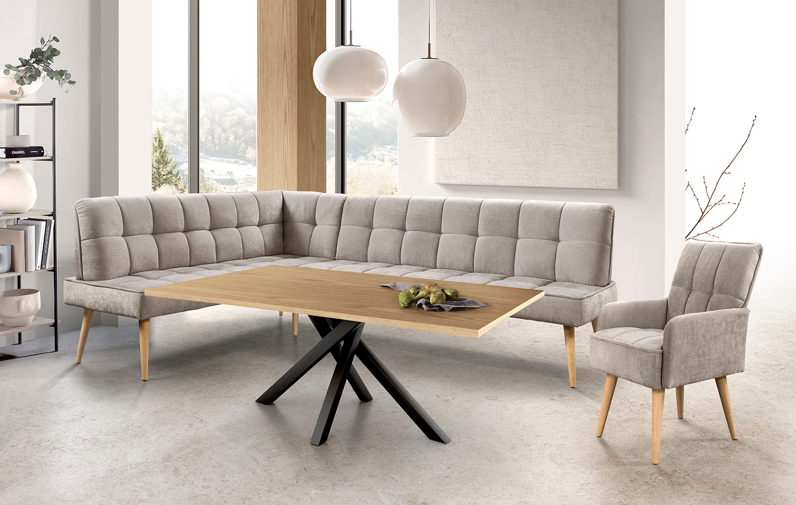 exxpo - sofa fashion Armlehnstuhl »Latte« ()