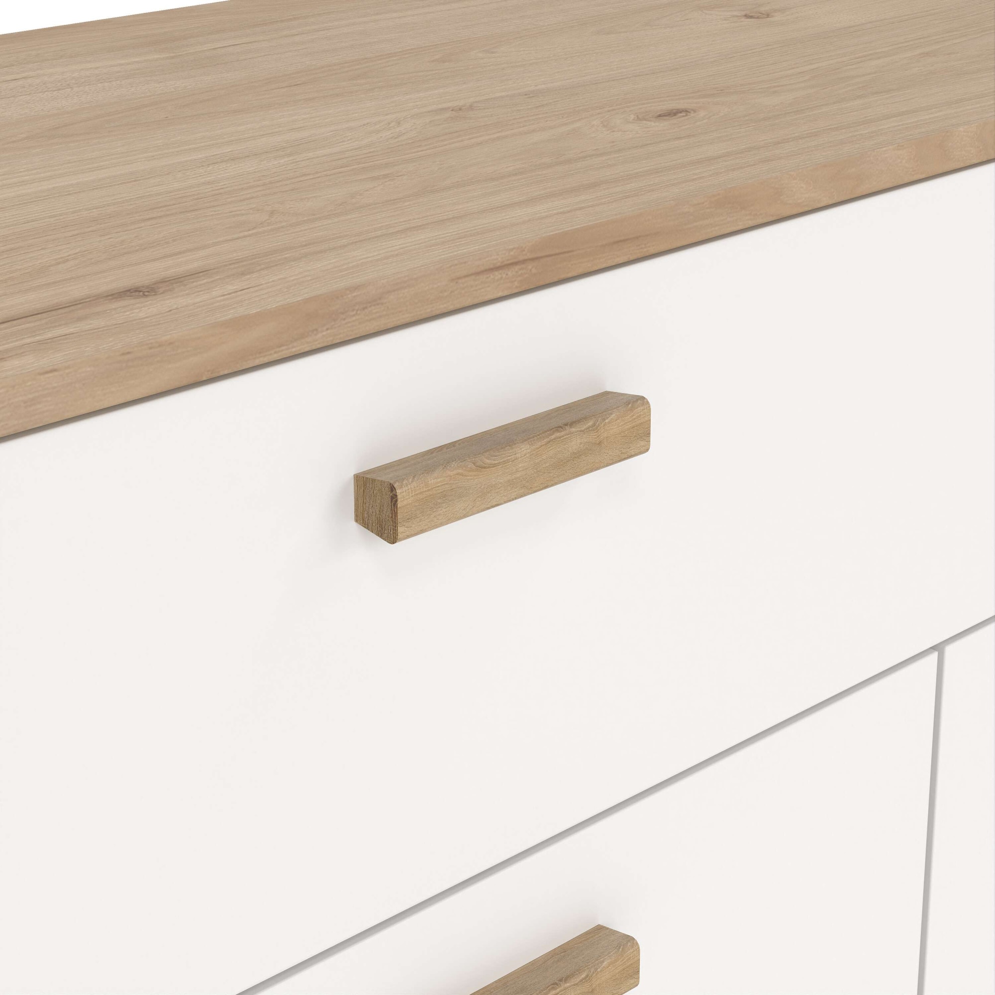 andas Sideboard »Ikast, Stauraum, Schubladenschrank, Aufbewahrung«, Breite 196 cm, 4 Türen, 2 Schubladen, Höhe 73 cm