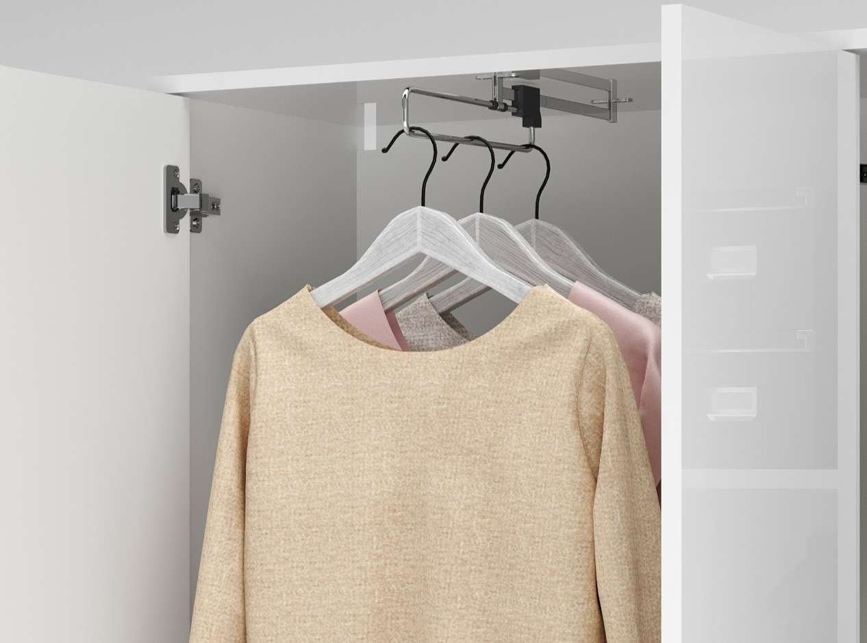 INOSIGN Mehrzweckschrank »Stauraumschrank , Breite 72,5 cm , Höhe 178 cm« 1 Stk. tlg. 2 Türen, 4 Einlegeböden,1 Auszugsstange - Schrank hochglanz lackiert