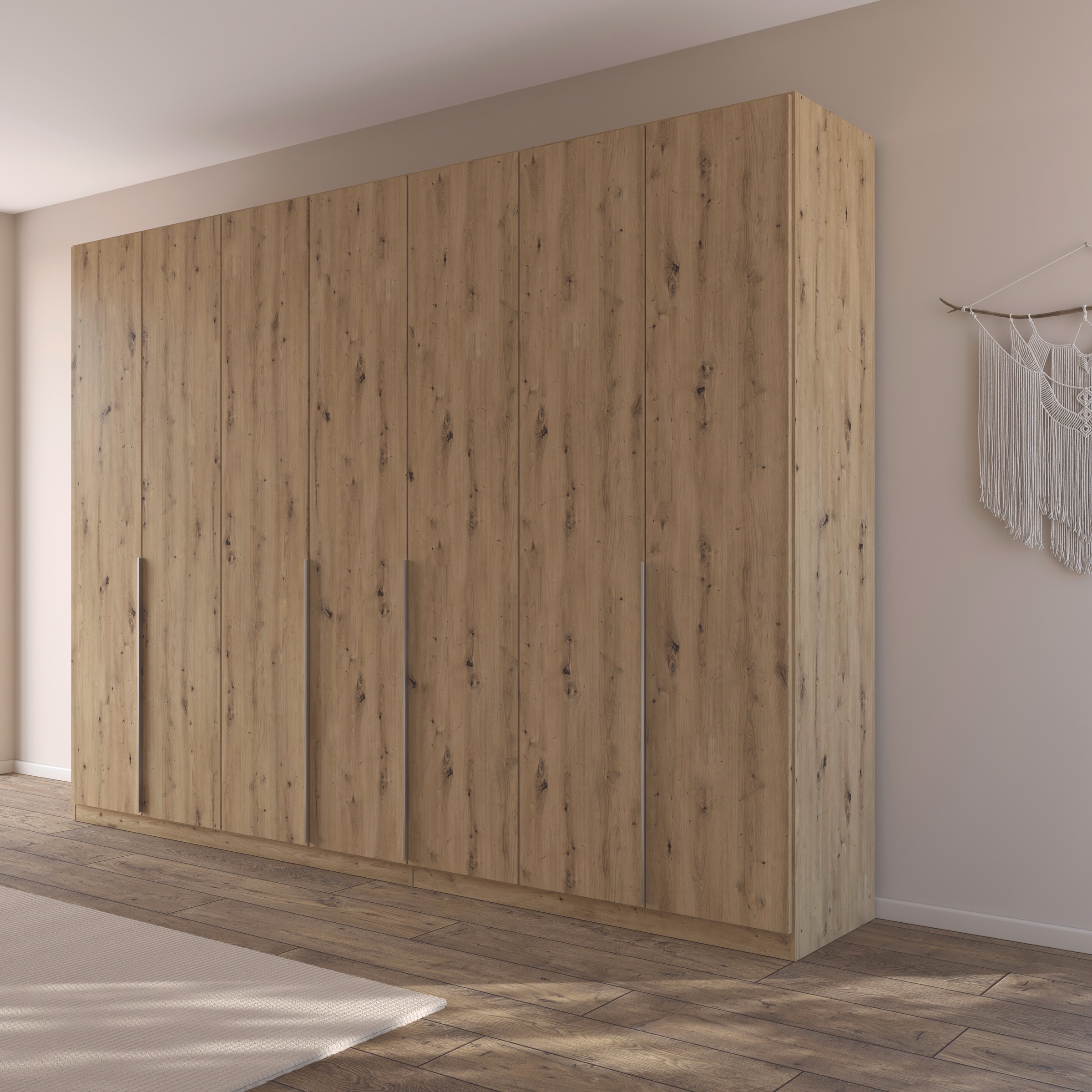 rauch Drehtürenschrank »Kleiderschrank Schrank Garderobe AGORDO TOPSELLER Schlafzimmer«, (in zwei Griff-Farben mit Dekor- oder Hochglanzfront), durchdachte Innenausstattung, in 6 Breiten und 2 Höhen MADE IN GERMANY