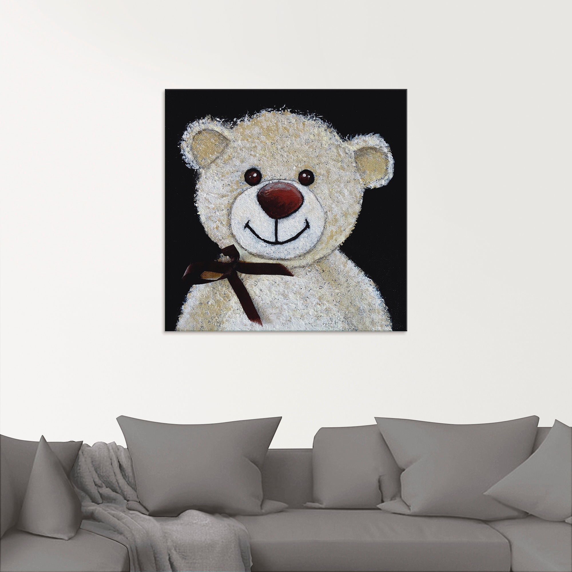 Artland Glasbild »Teddybär«, Spielzeuge, (1 St.), in verschiedenen Größen