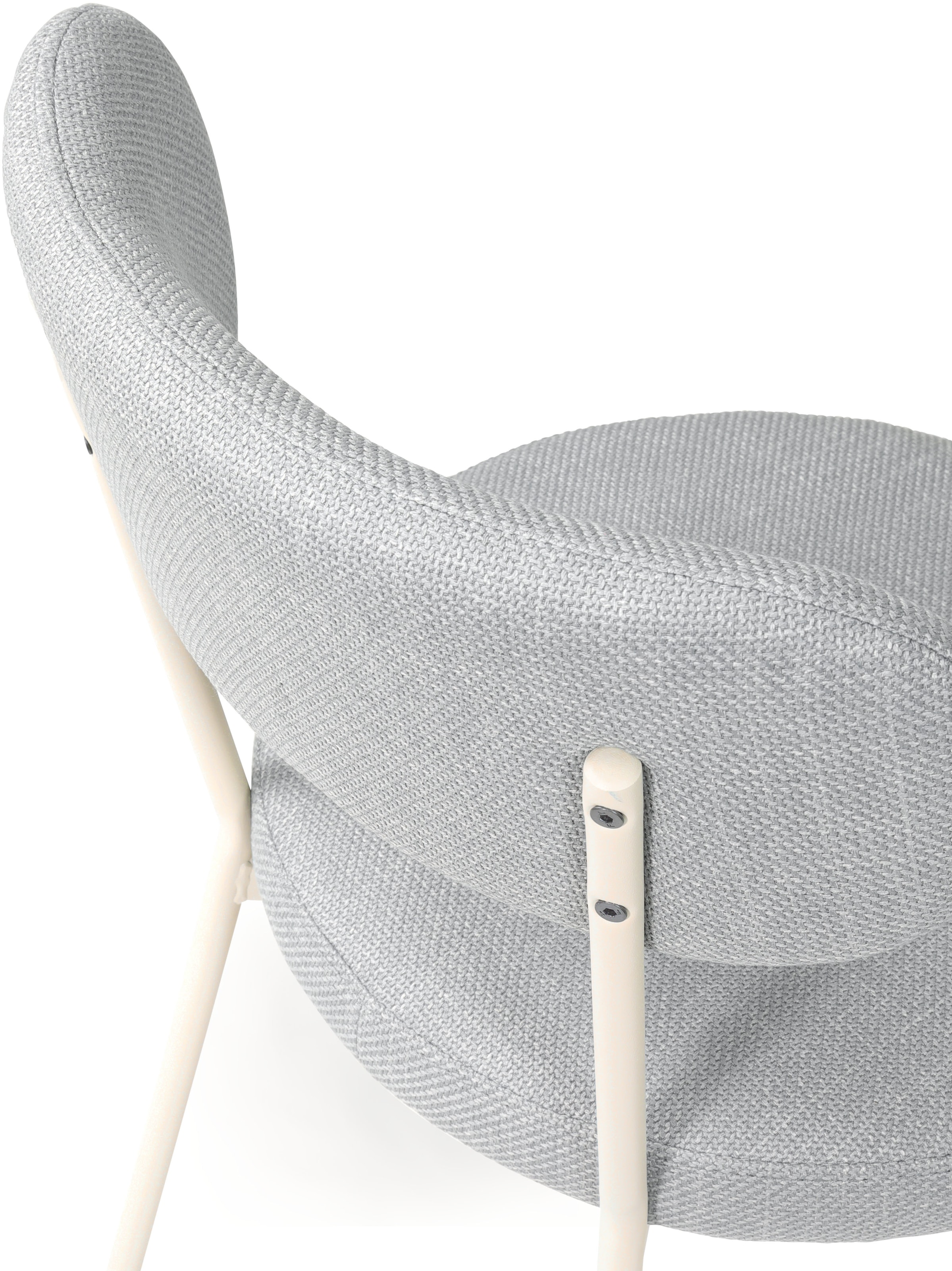 TOM TAILOR HOME 4-Fußstuhl »SOFT PAD CHAIR«, (Set), 2 St., Webstoff, Esszimmerstuhl, 4-Fußgestell, mit Rückenausschnitt
