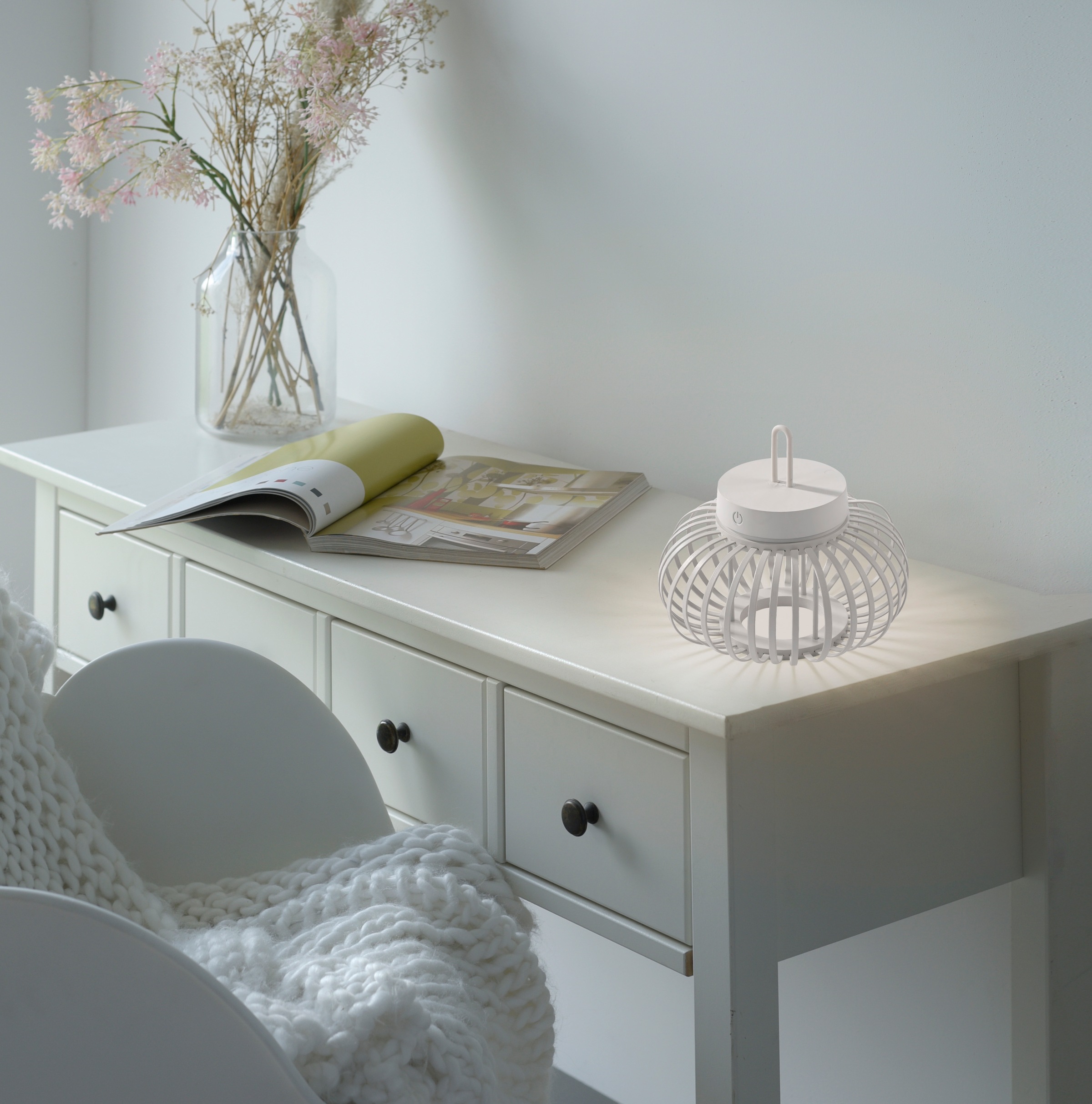 JUST LIGHT Pendelleuchte »AKUBA«, 1 flammig, Leuchtmittel LED-Modul | LED fest integriert, Akkuleuchte