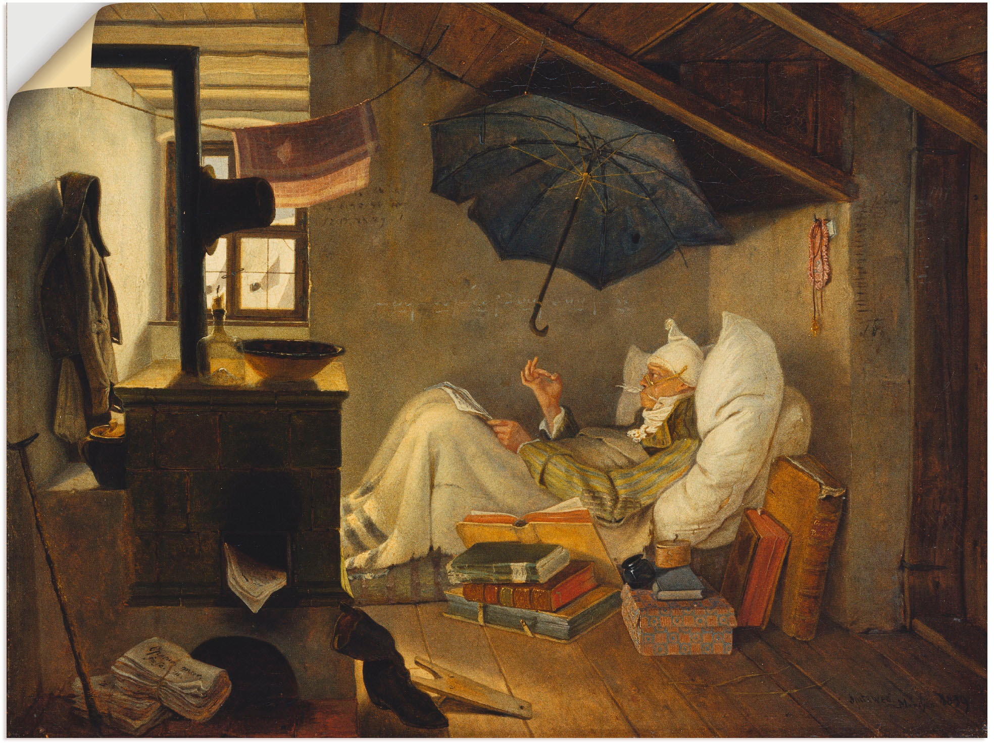 Artland Wandbild »Der arme Poet. 1839«, Mann, (1 St.), als Leinwandbild,  Wandaufkleber oder Poster in versch. Größen online kaufen