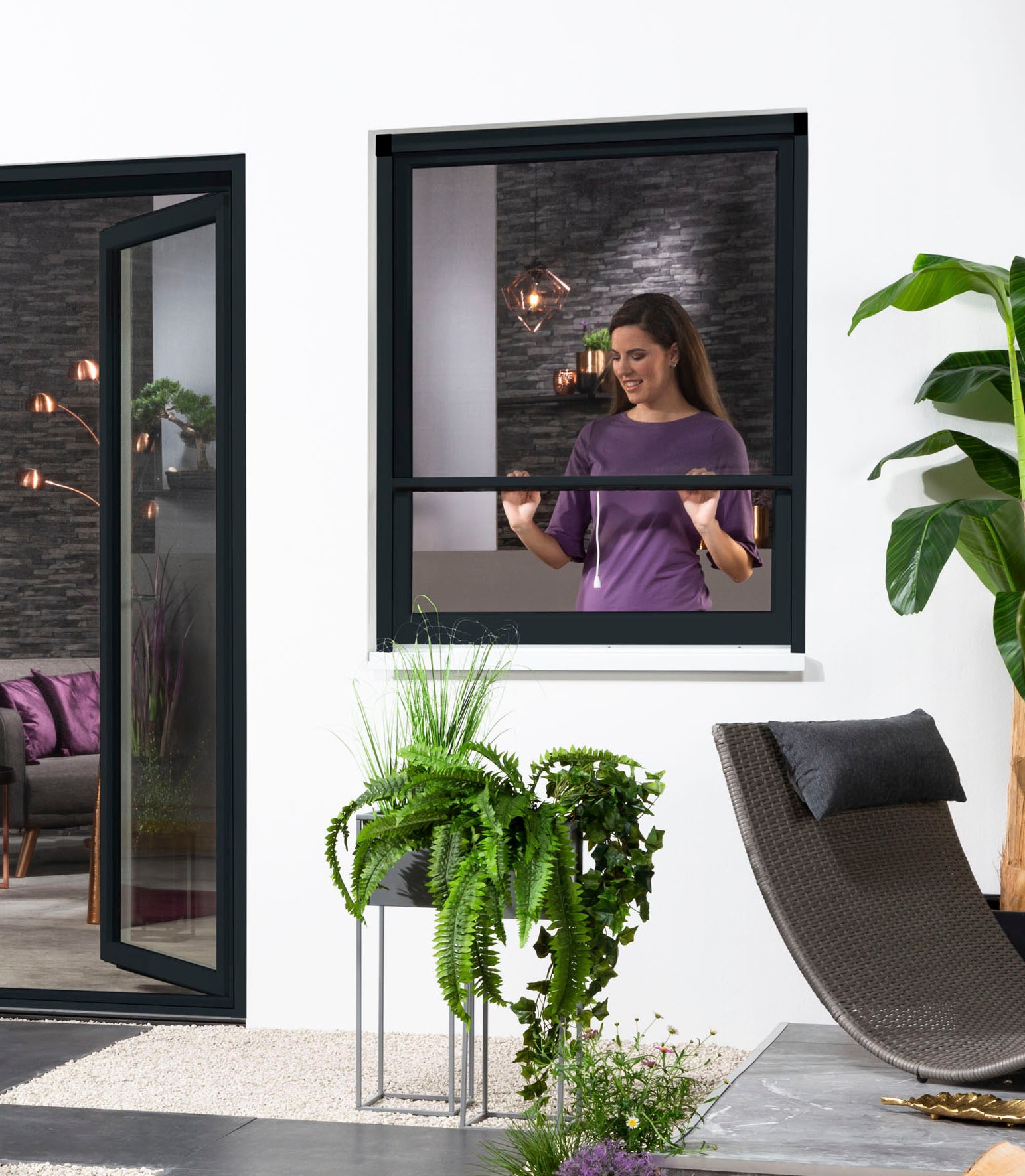 hecht international Insektenschutzrollo »SMART«, transparent, Insektenschut günstig online kaufen