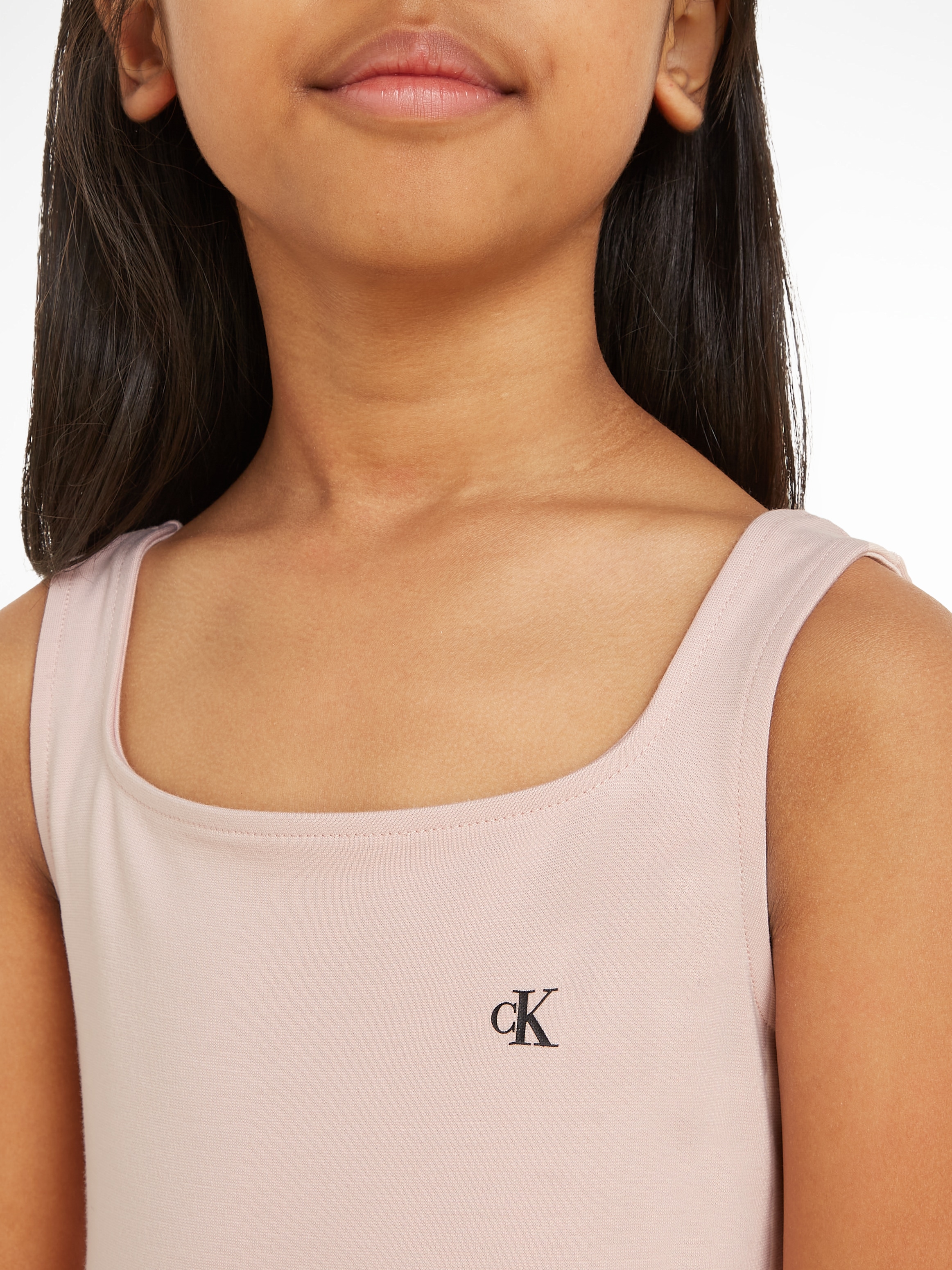 Calvin Klein Jeans Skaterkleid »BACK LOGO TAPE FIT FLARE DRESS«, Kinder bis 16 Jahre