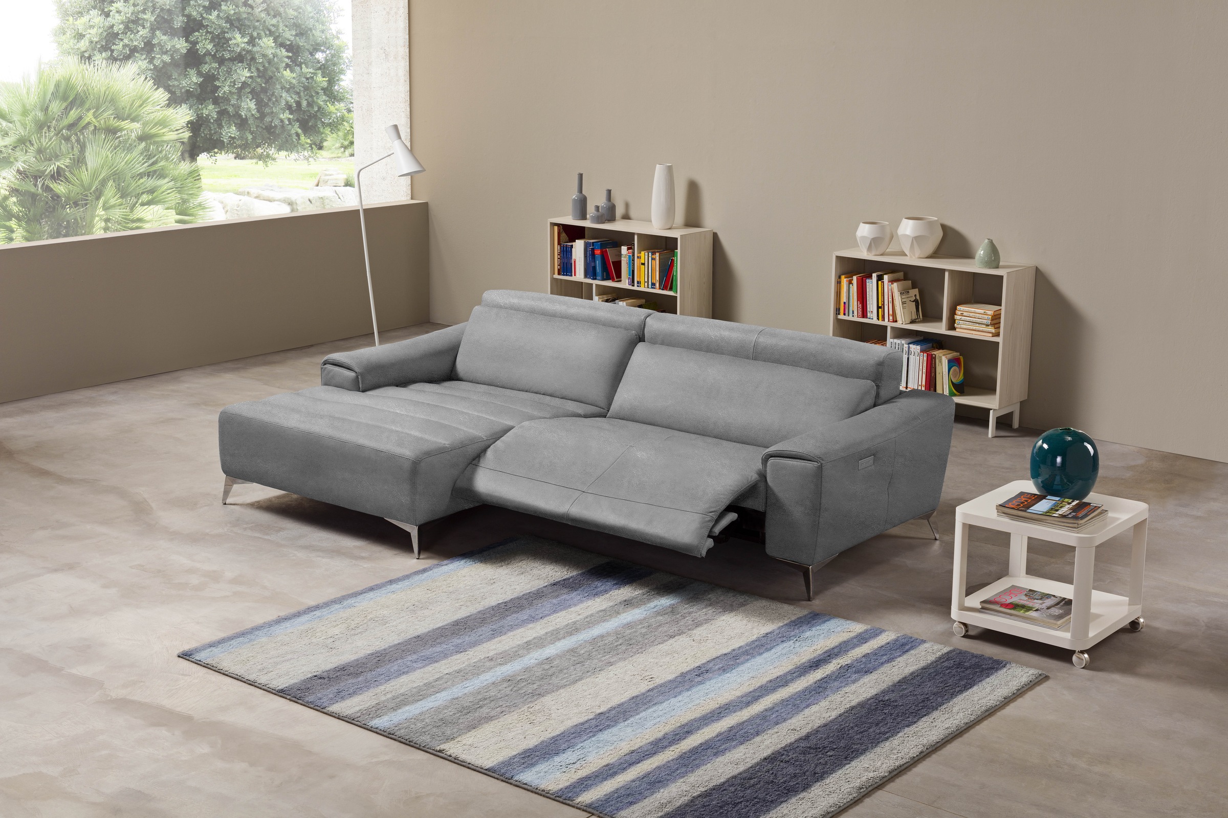 Egoitaliano Ecksofa »Suzette, Designsofa mit hohem Sitzkomfort« mit Recamie günstig online kaufen
