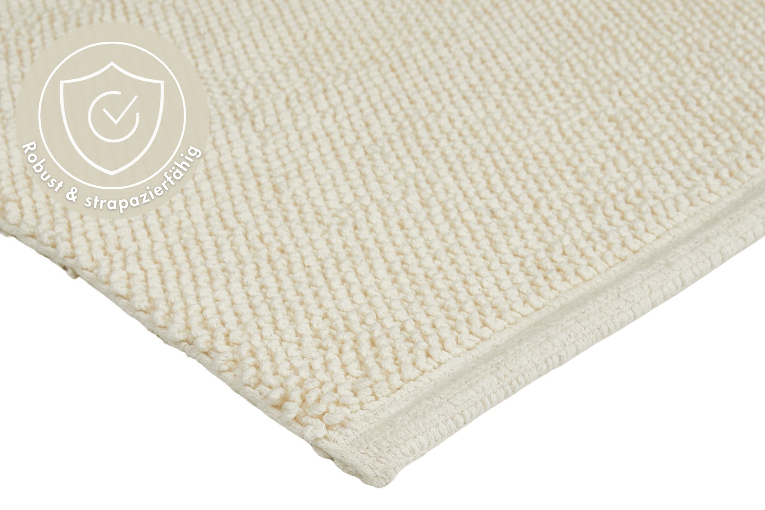 LUXOR living Badematte »Atlanta, 50x80 cm« Höhe 10 mm beidseitig nutzbar | fußbodenheizungsgeeignet Badteppich, Duschvorleger, Uni Farben, saugstark